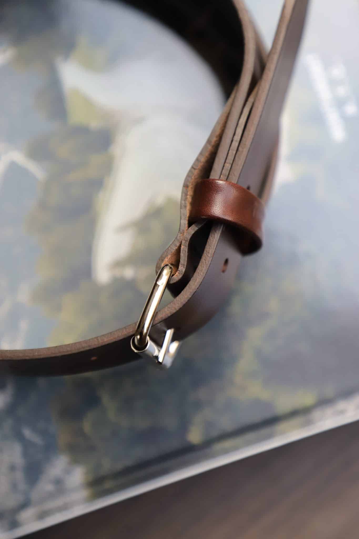 Malfroid Furka ceinture cuir profil plat 30 mm