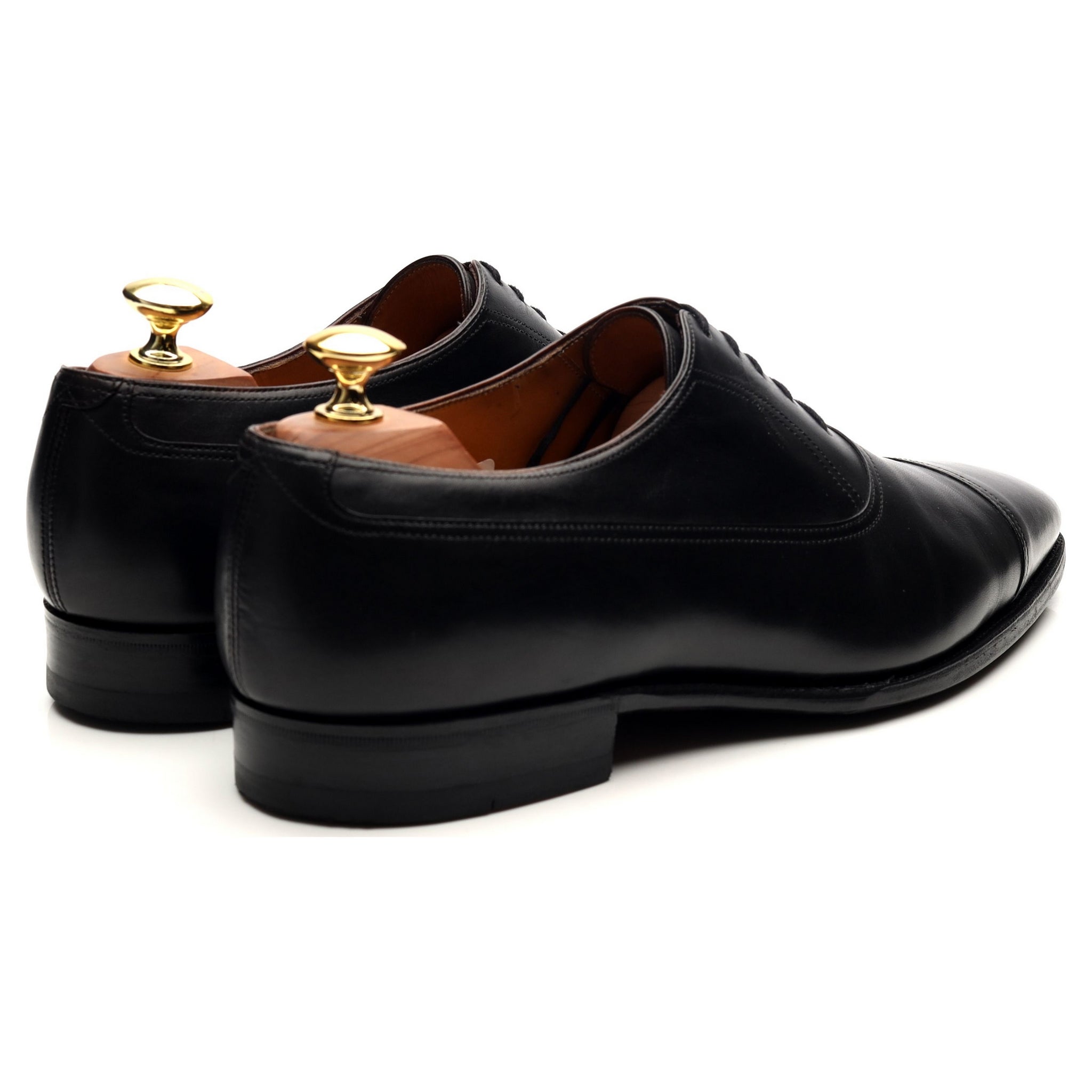 Corthay oxford cuir noir pointure UK 8 bout droit