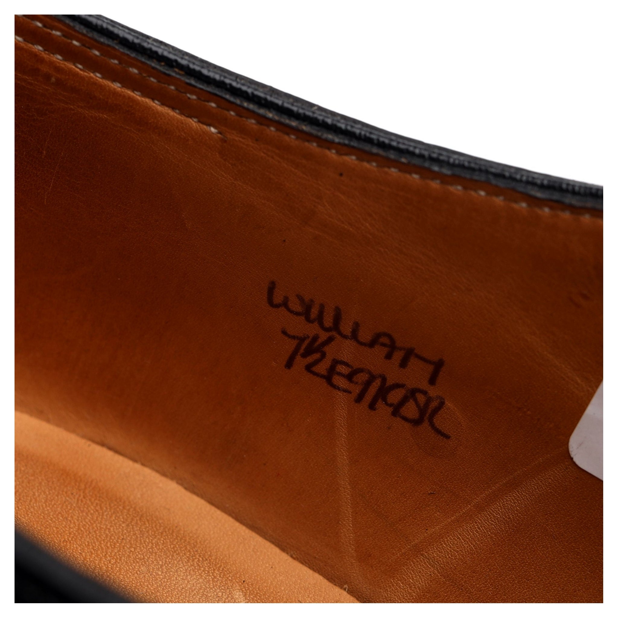 John Lobb William monk cuir noir grainé UK 7.5