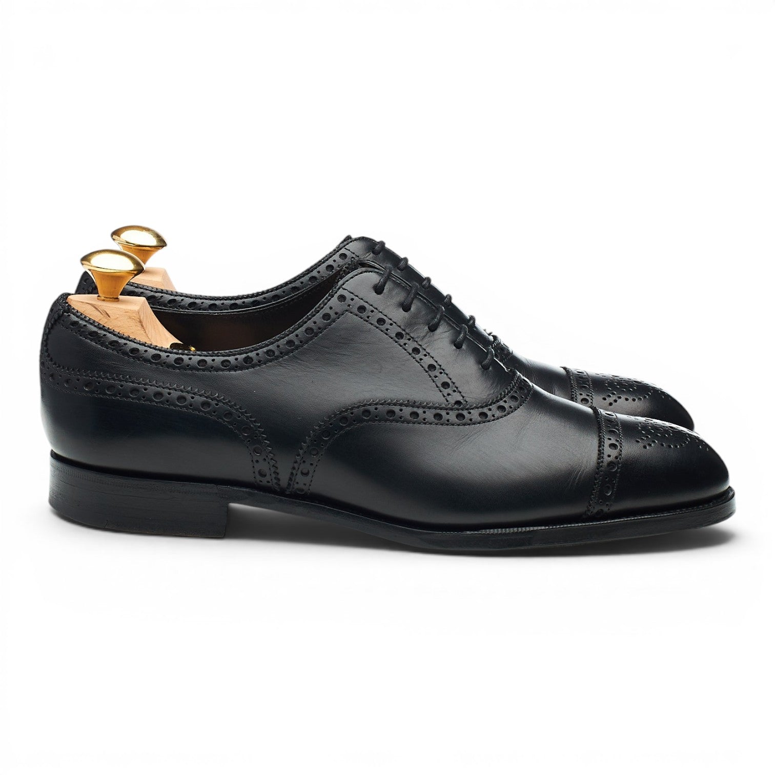 Edward Green Cadogan richelieu cuir noir UK 5.5
