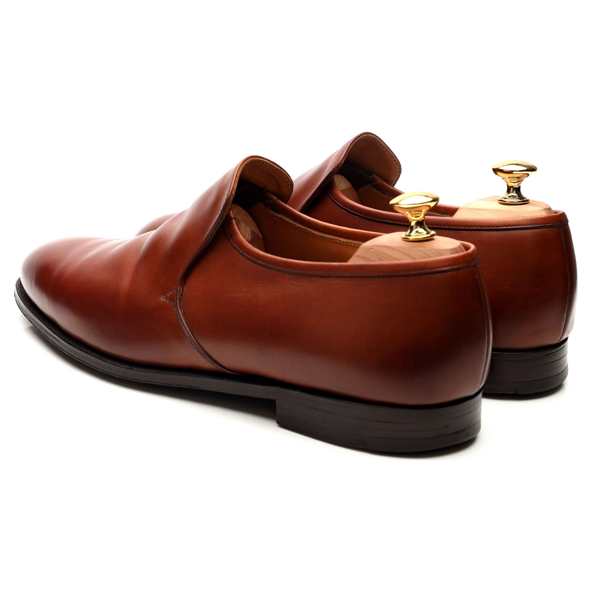 Crockett & Jones mocassins cuir camel pointure 11