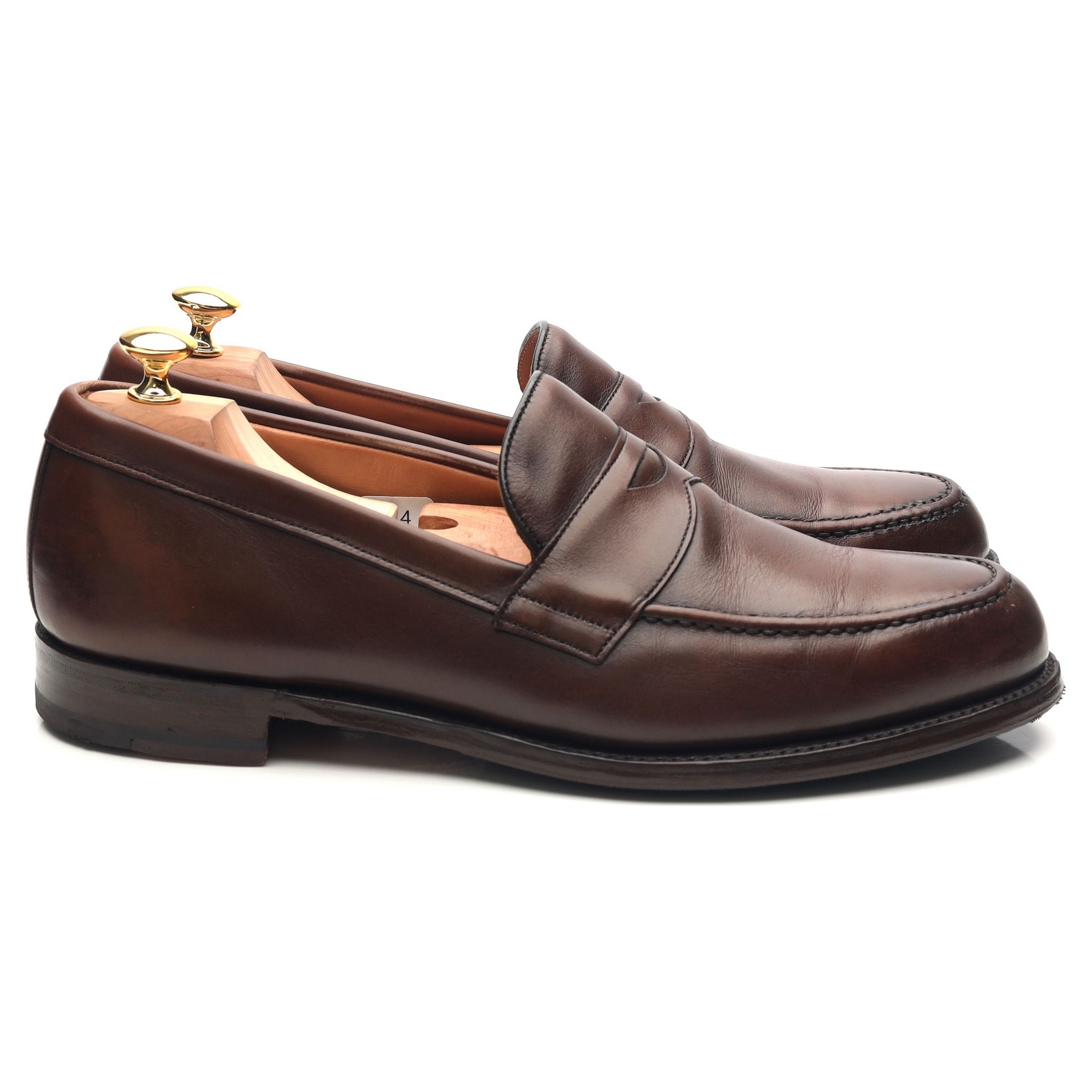 Cheaney Hudson mocassins cuir marron foncé 11 UK