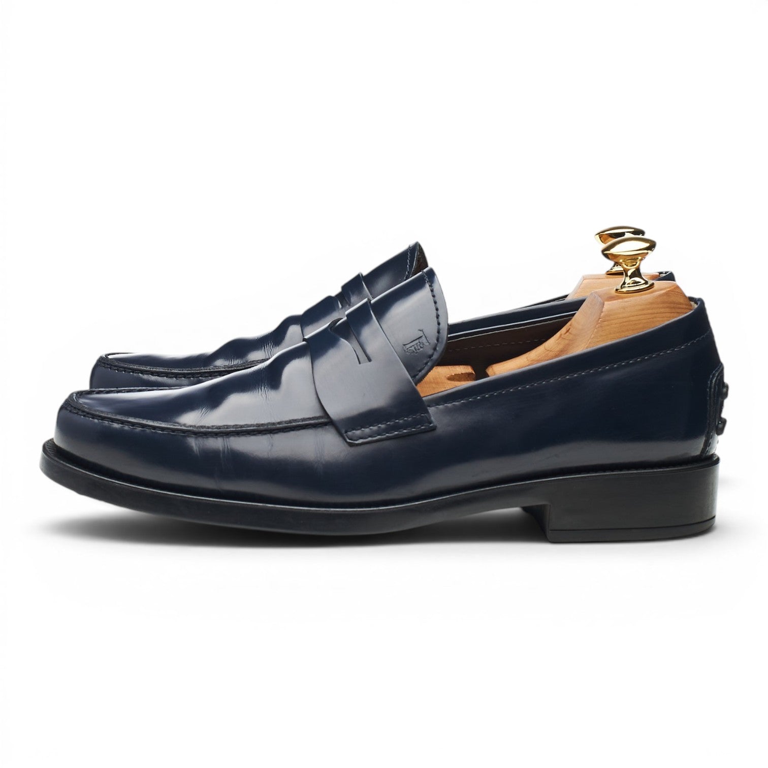 Tod's mocassins cuir bleu pointure UK 6,5