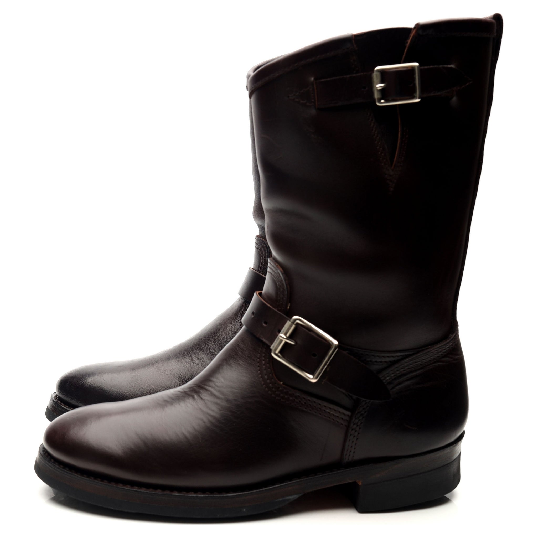 Makers bottes engineer cuir marron foncé 7 UK