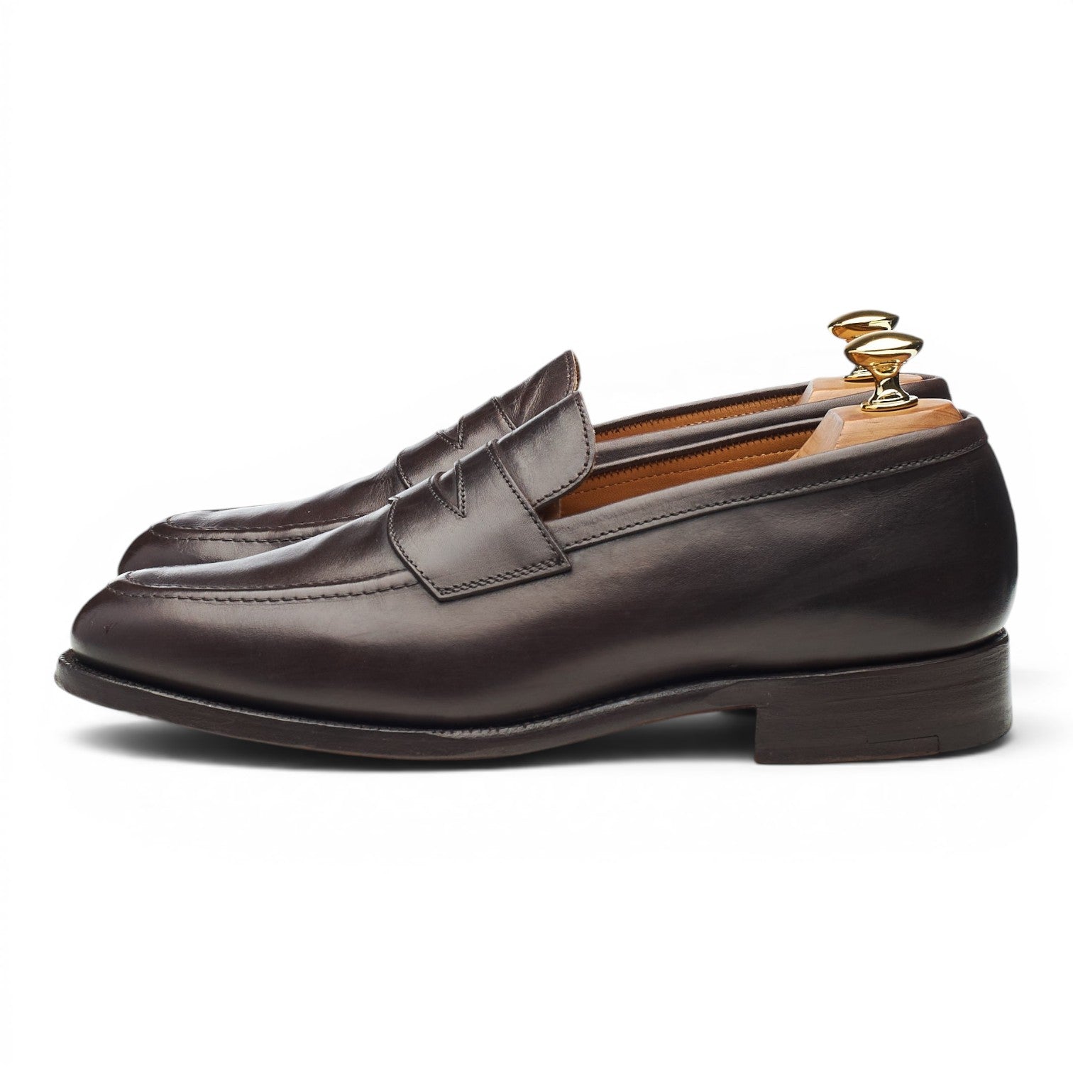 Tricker's Havard mocassin cuir marron UK 6,5 semelle cuir