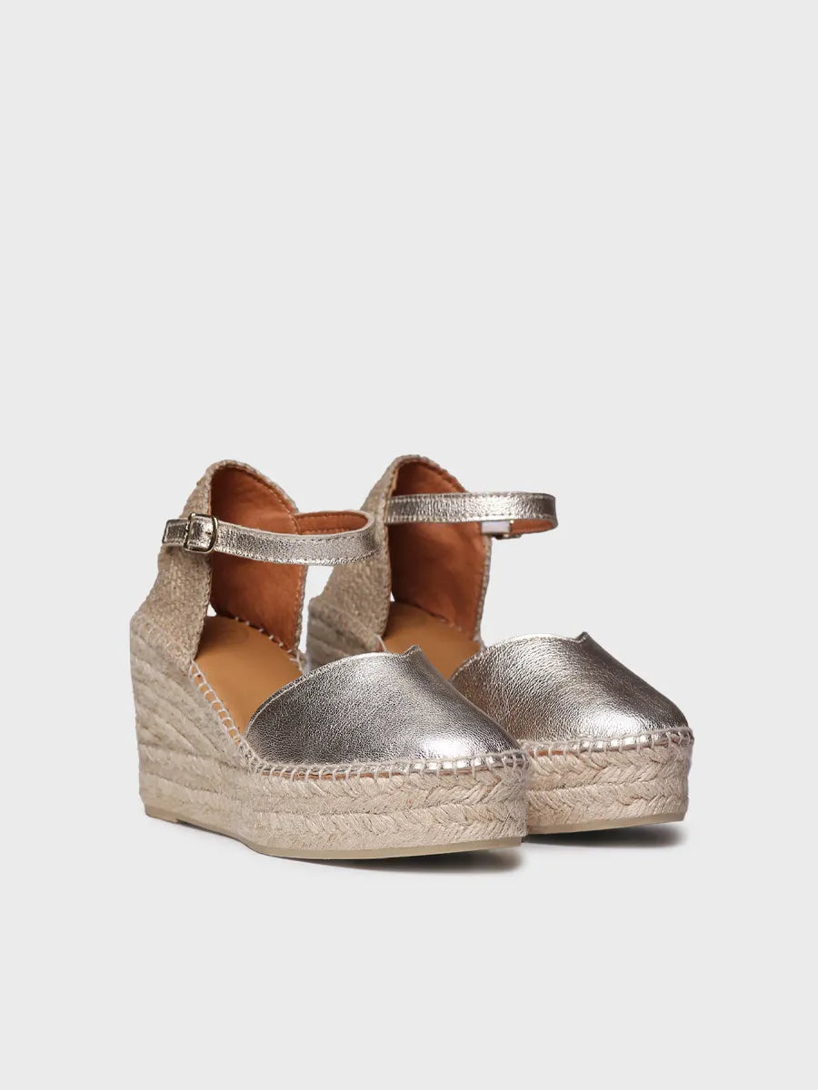 Toni Pons Magda-P espadrille cuir femme compensée 7,5 cm