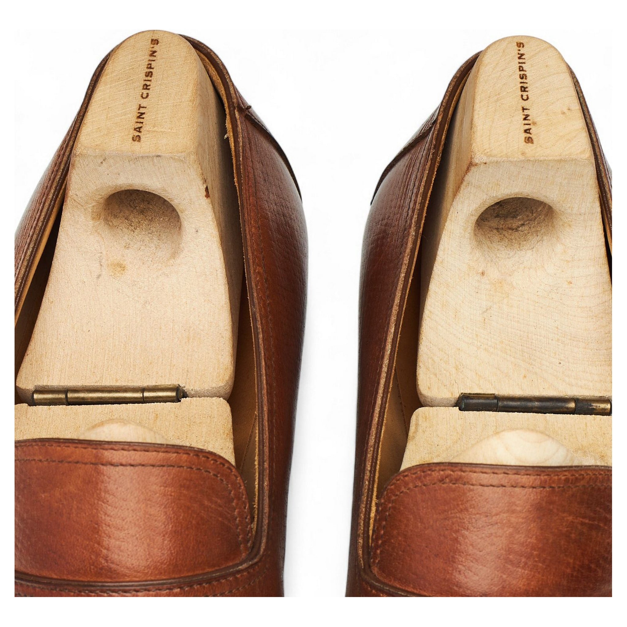 Saint Crispin's 111 mocassin cuir grain russe UK 9.5