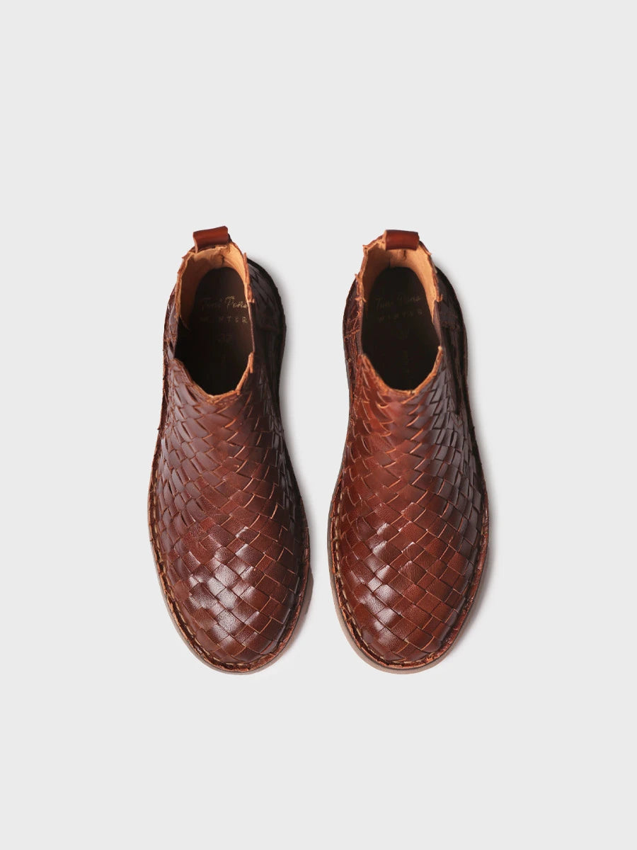 Toni Pons Isa-Bl boots cuir tressé femme