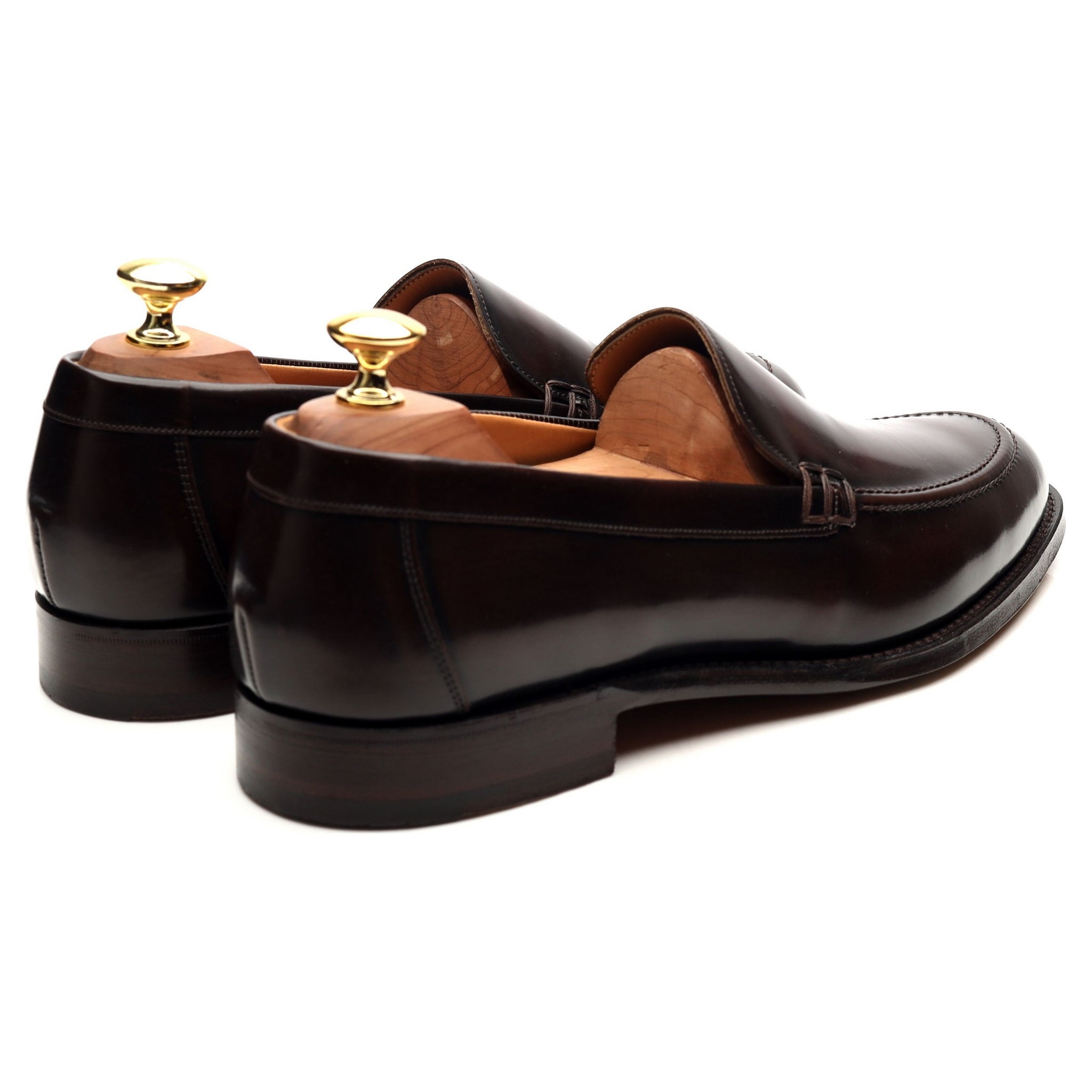 Cheaney Wilbur mocassins cuir marron foncé 8.5 UK