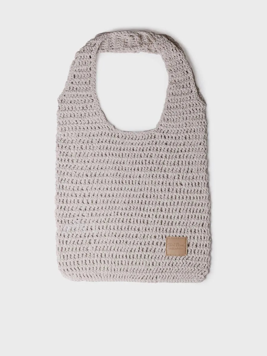 Toni Pons Goia sac crochet femme écru vegan