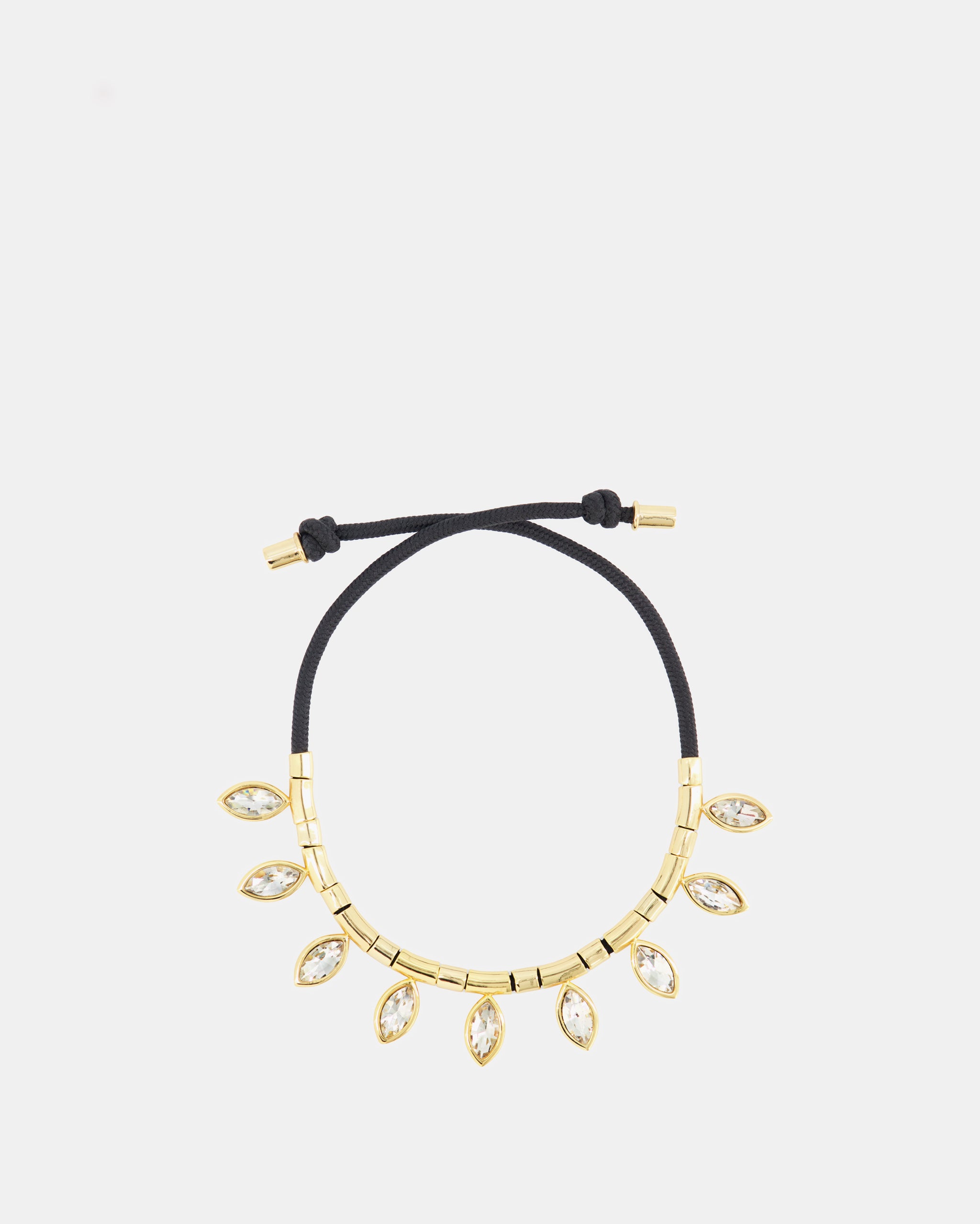 Nodaleto Julietta bracelet cheville Petal Anklet Crystal doré