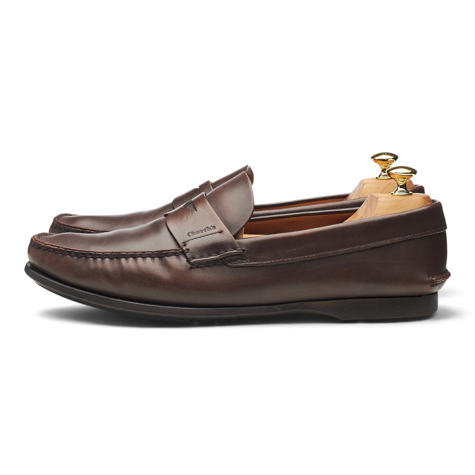 Church's Cascade mocassin cuir marron foncé UK 12