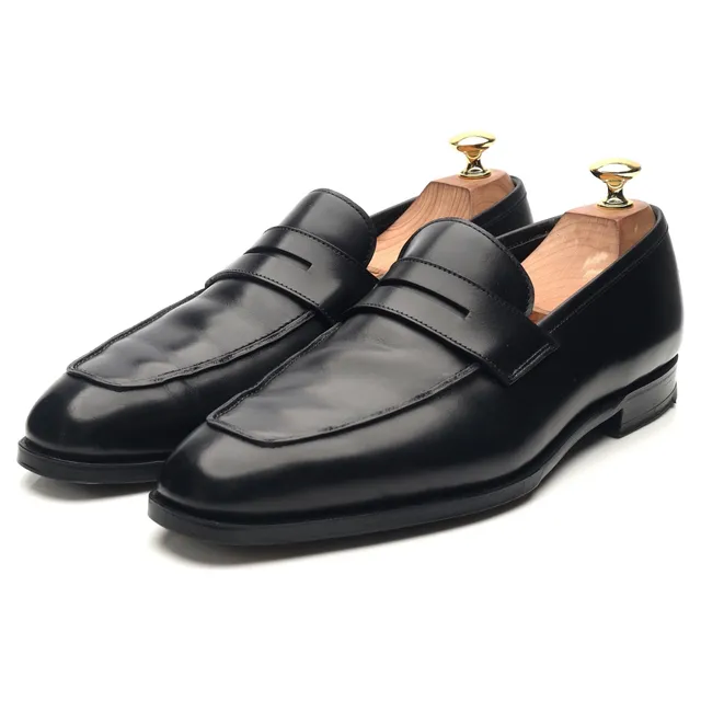 Crockett & Jones Marston mocassins cuir noir UK 8