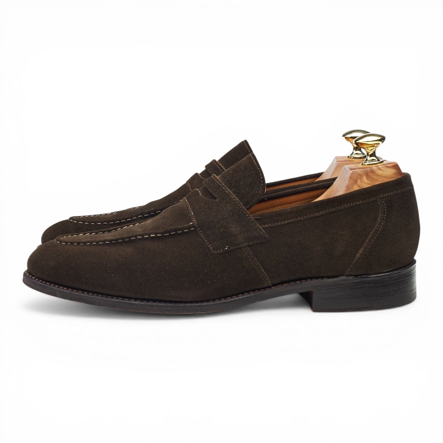 Barker Aldgate mocassins daim marron pointure 7 UK