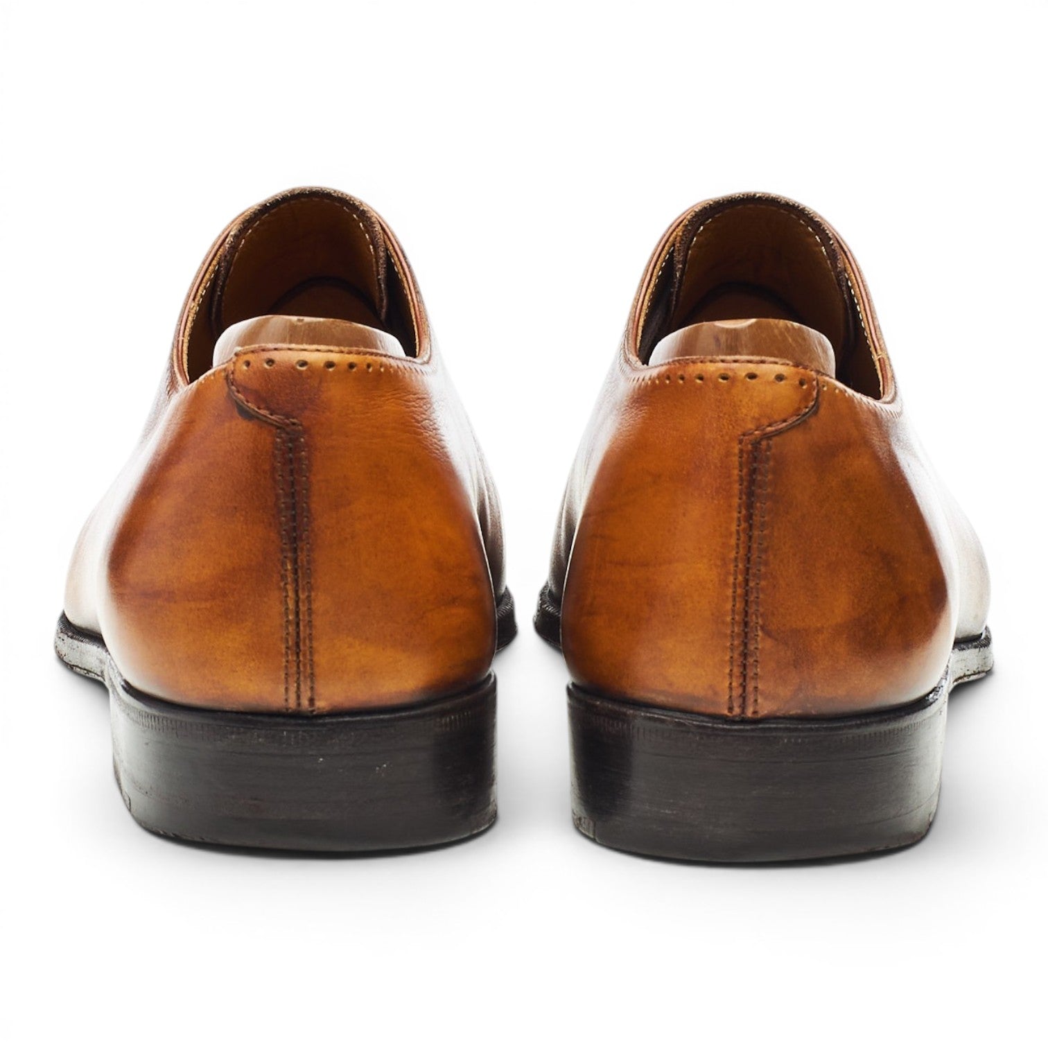 Berluti richelieu cuir patiné marron UK 8,5