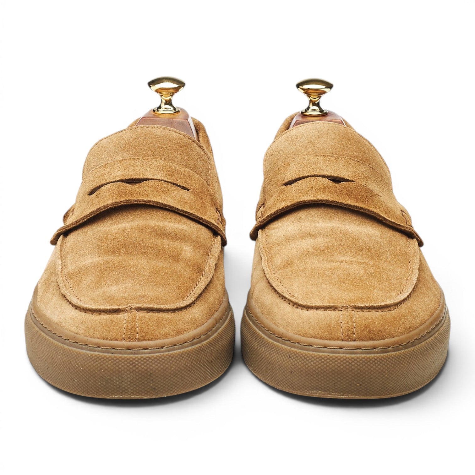Cheaney Barcelona mocassins penny daim beige UK 9