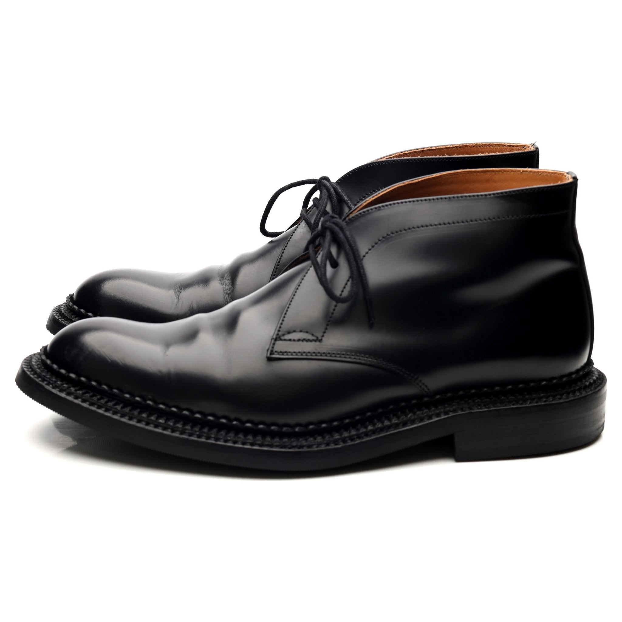 Grenson Triple Welt chukka boots cuir noir UK 8.5