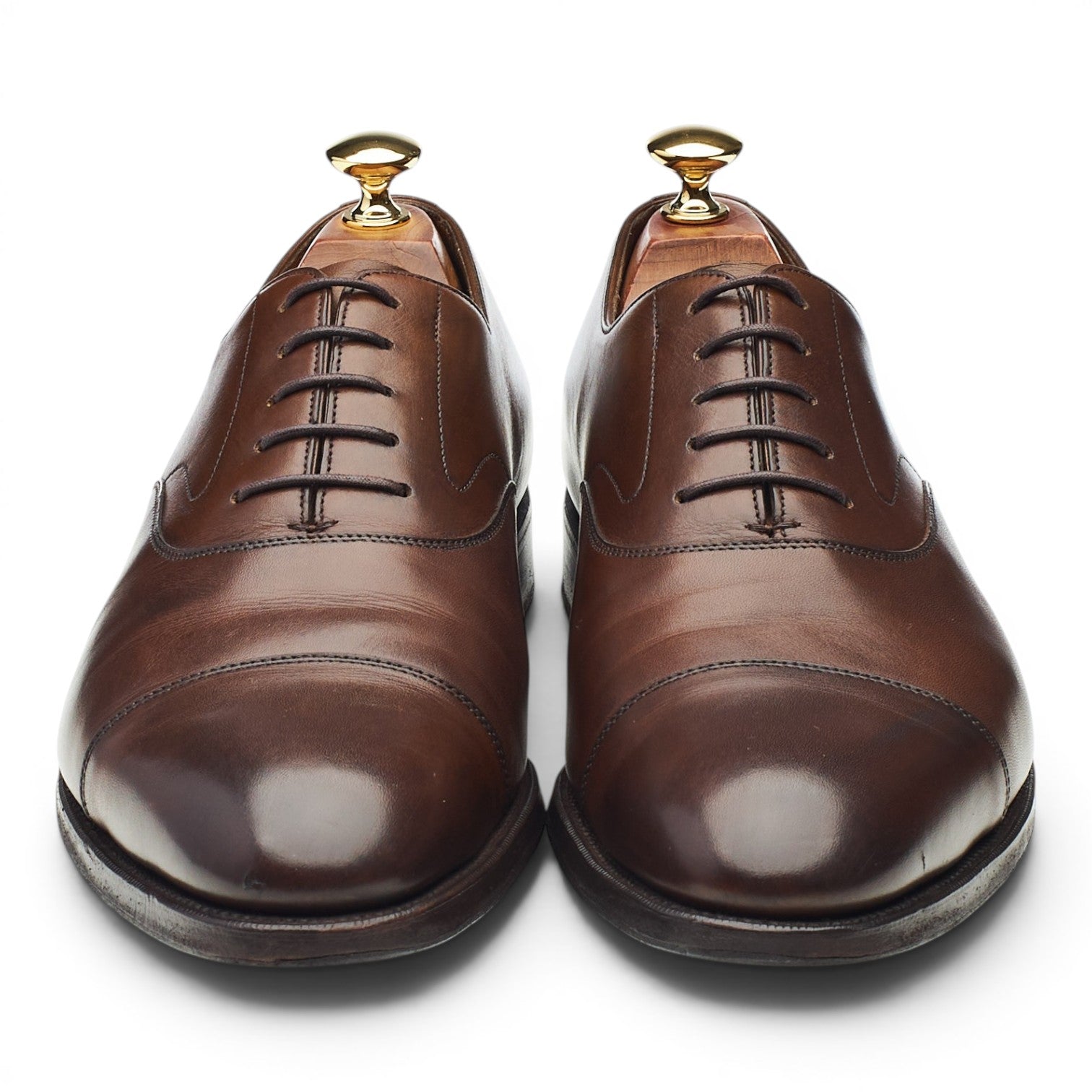 Edward Green Chelsea oxford cuir marron UK 9