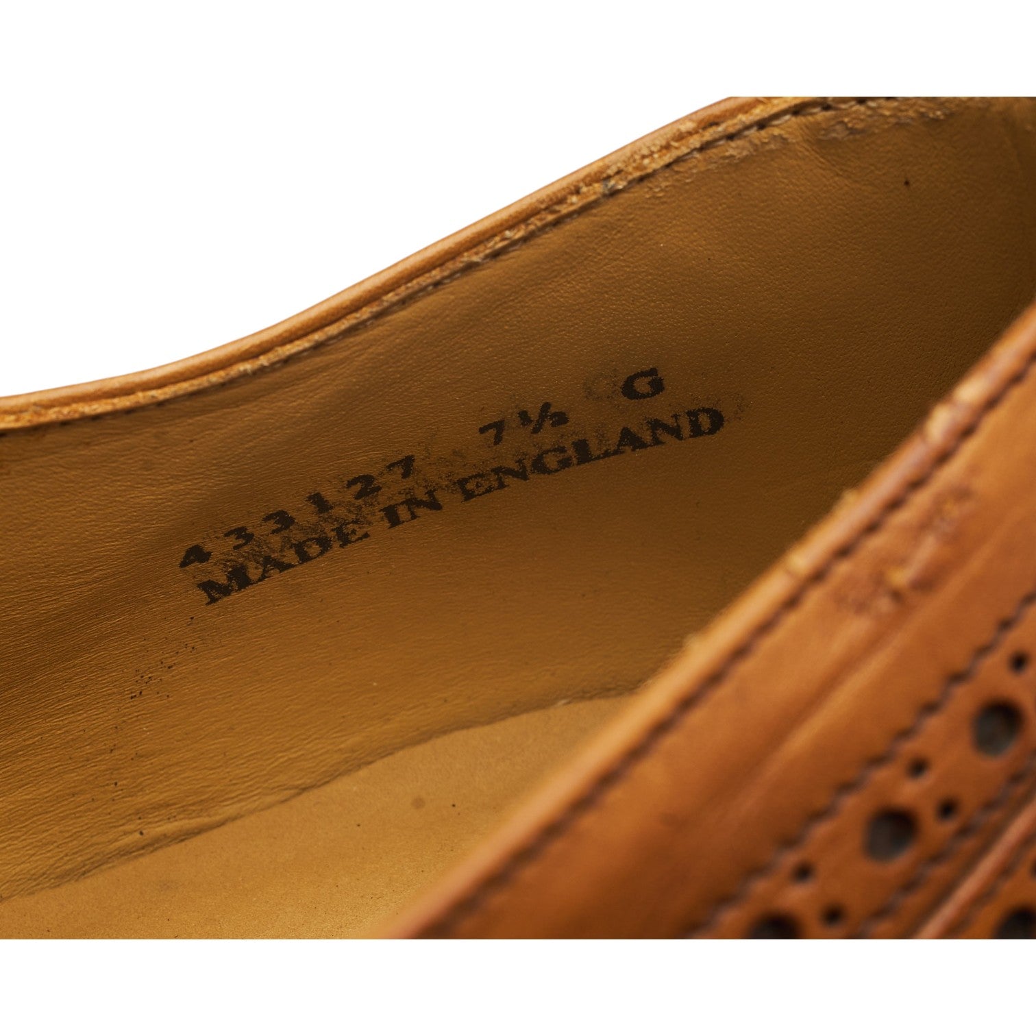 Barker Larry derby cuir marron pointure UK 7.5 G