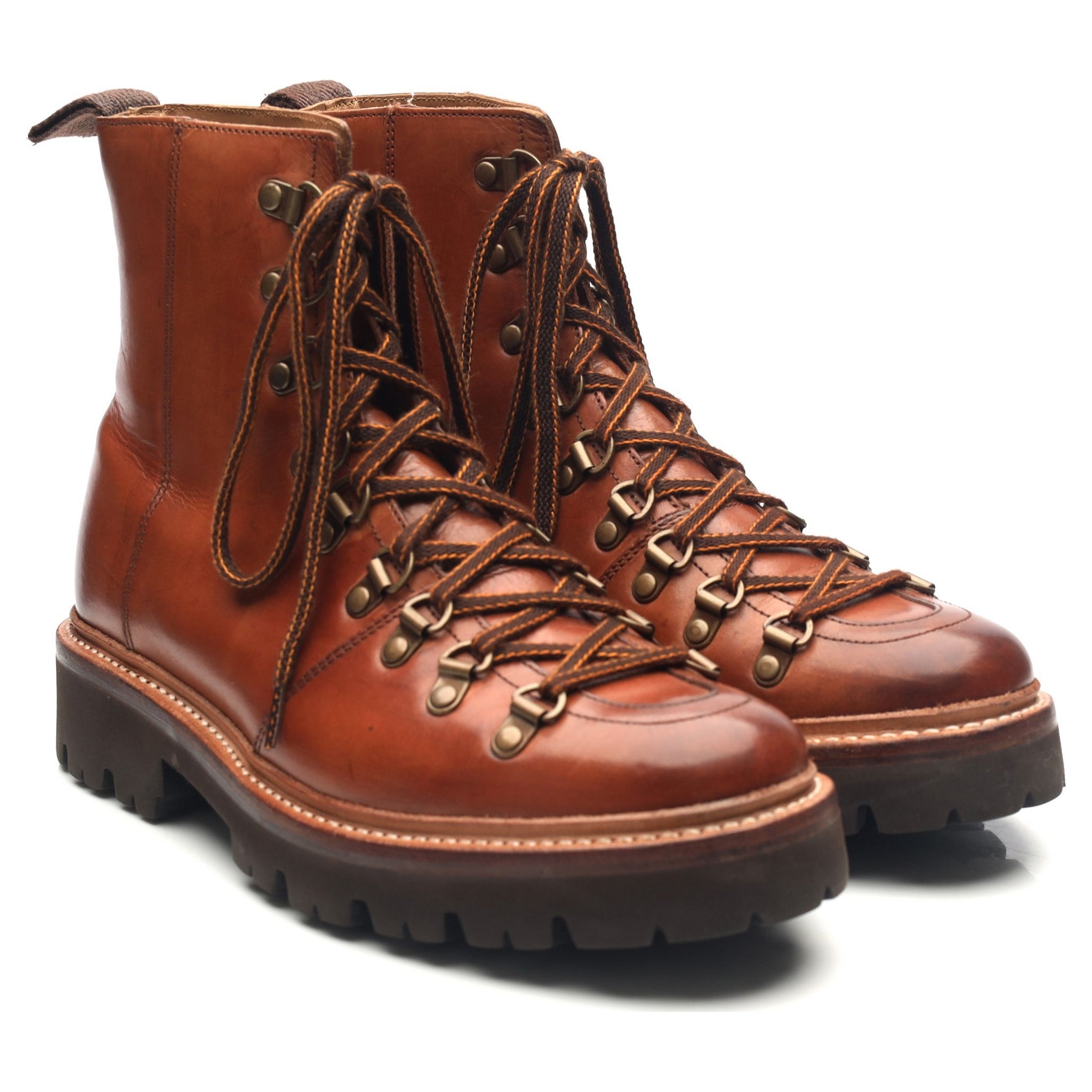 Grenson Nanette boots rando cuir marron UK 5.5 femme
