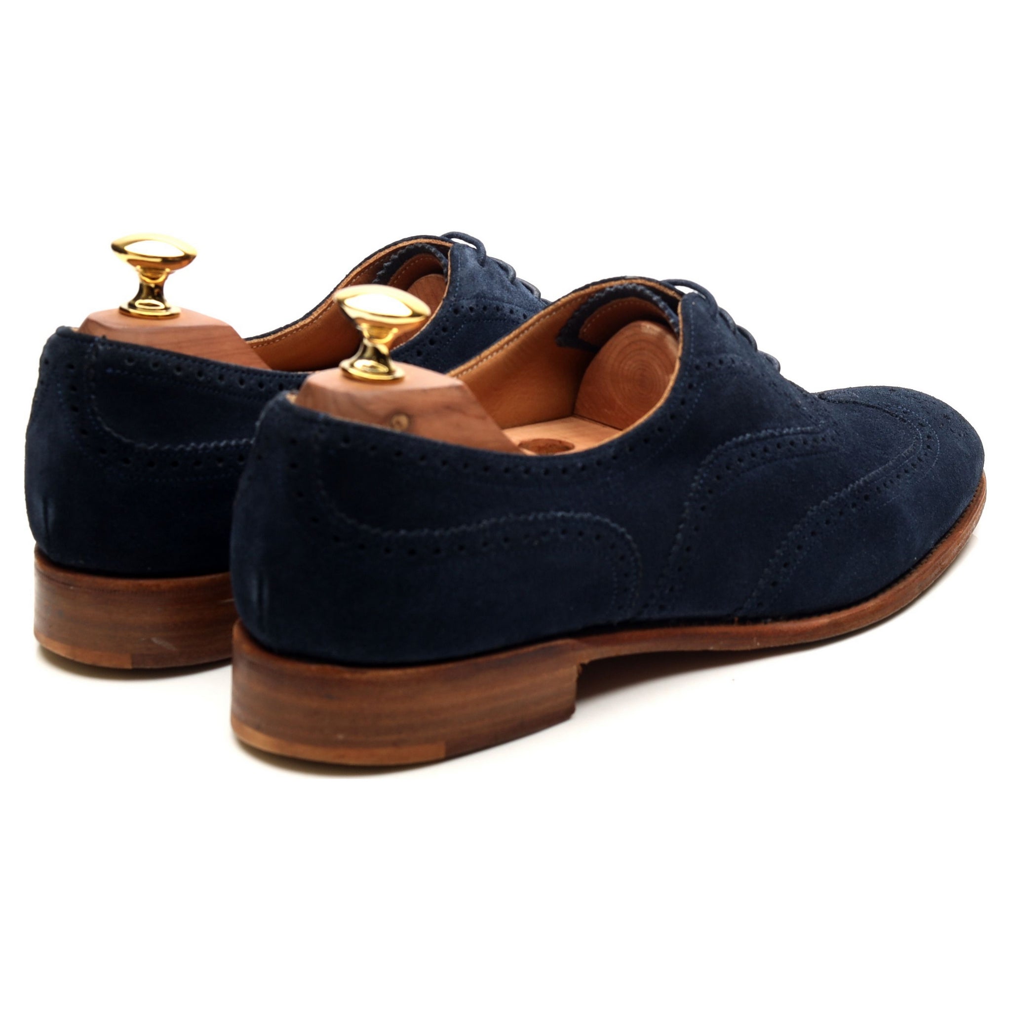 Cheaney Maisie brogues suède bleu femme UK 7