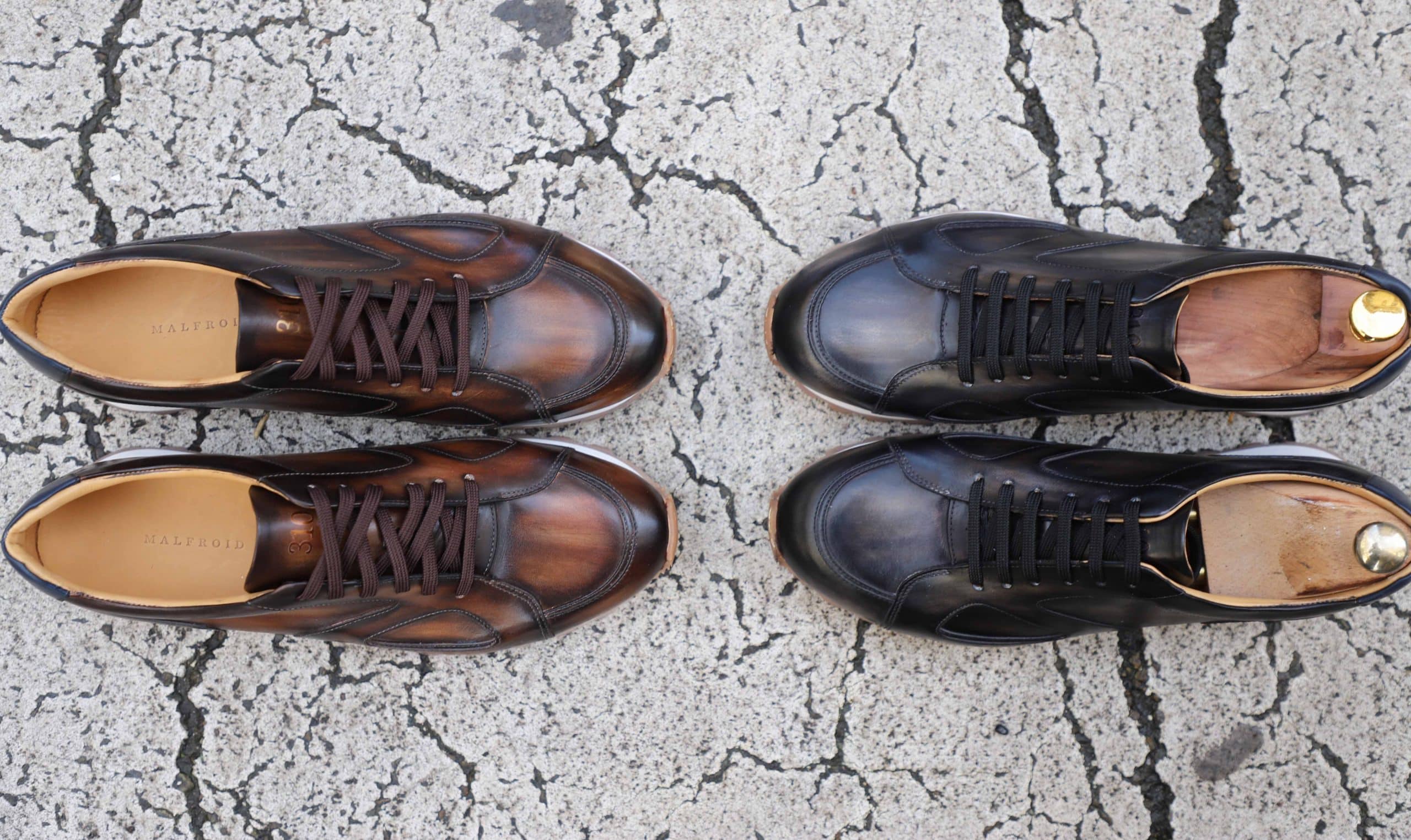 Malfroid Sneakers n°310 baskets cuir semelle caoutchouc