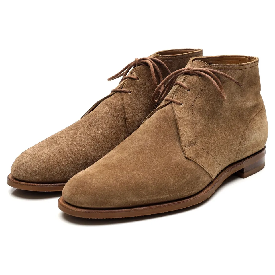 Edward Green Shanklin boots chukka daim marron pointure UK 9