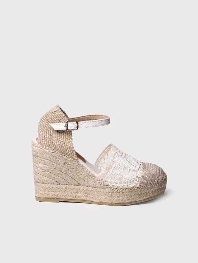 Toni Pons MARIONA espadrille compensée écru 8,5 cm