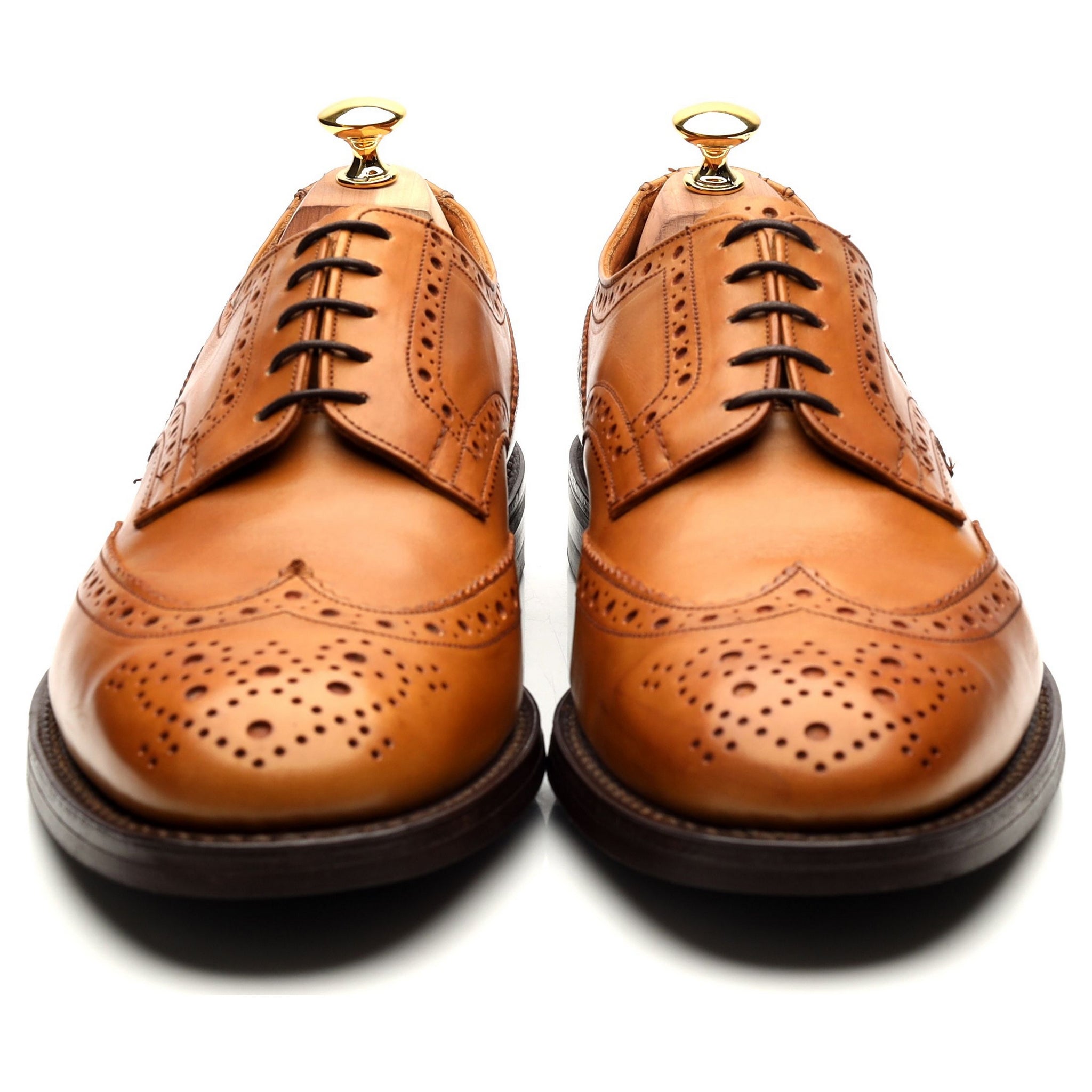 Tricker's Durham derby brogue cuir marron UK 11