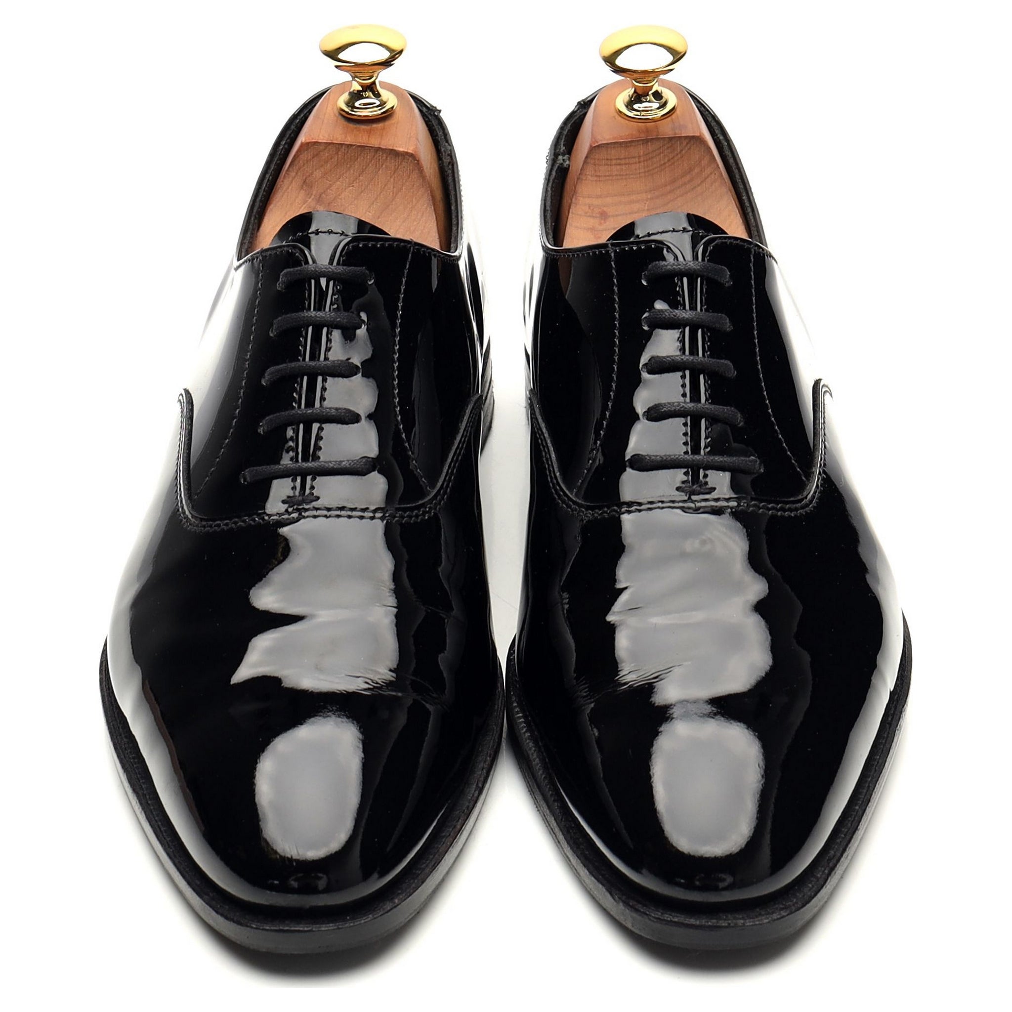 Crockett & Jones Overton richelieu verni noir UK 6.5