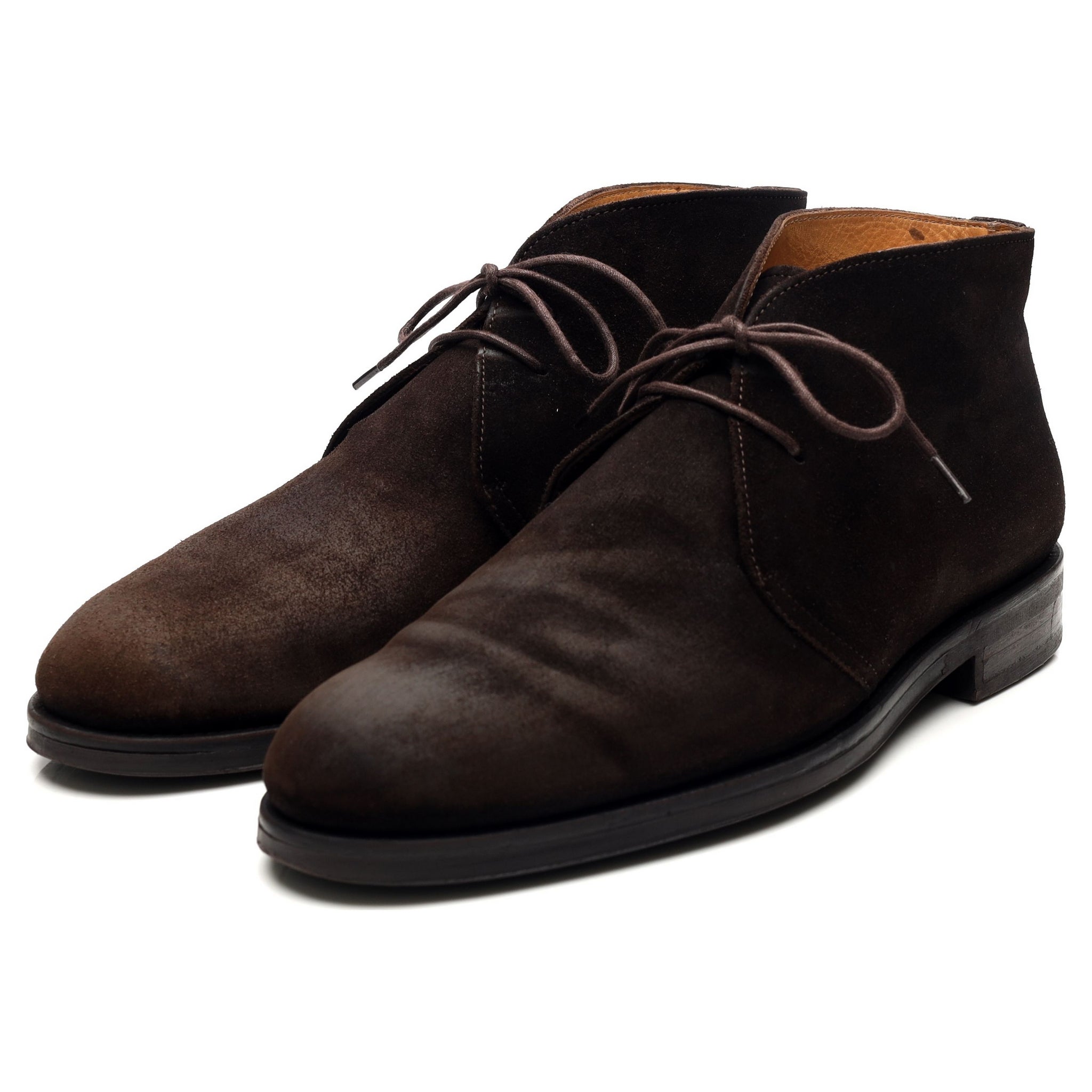 John White Augusta bottines UK 10 daim marron chukka