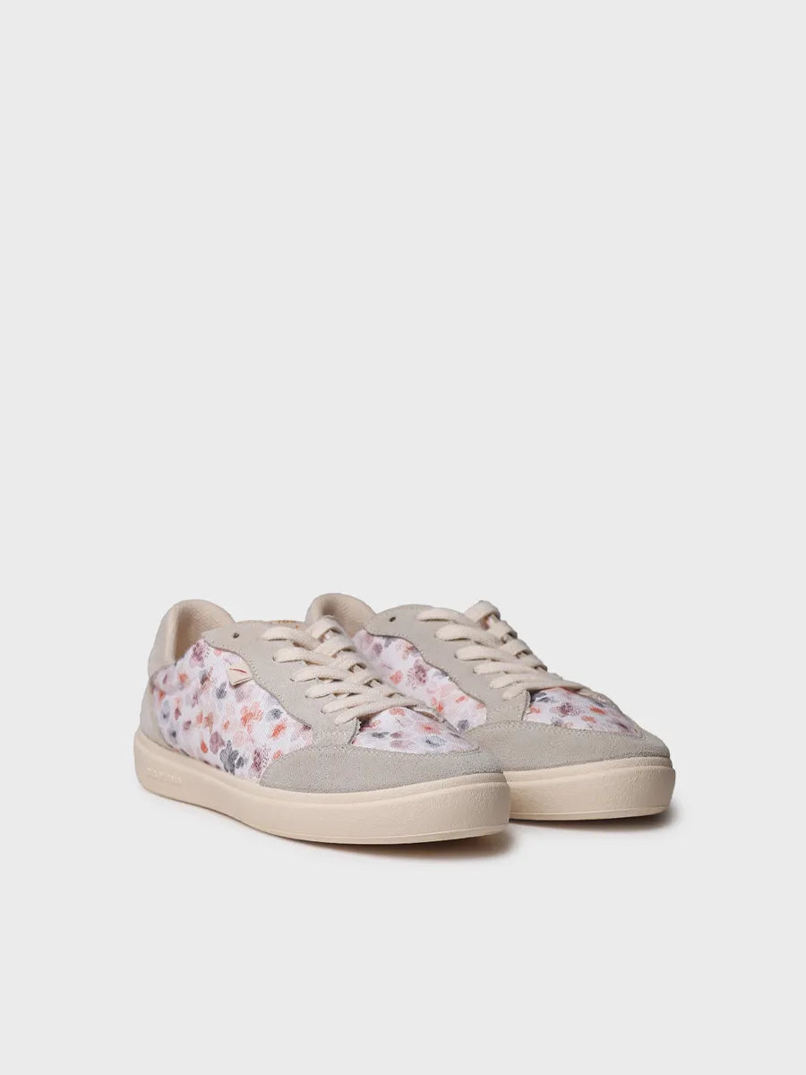 Toni Pons Ilda baskets femme toile fleurs écru
