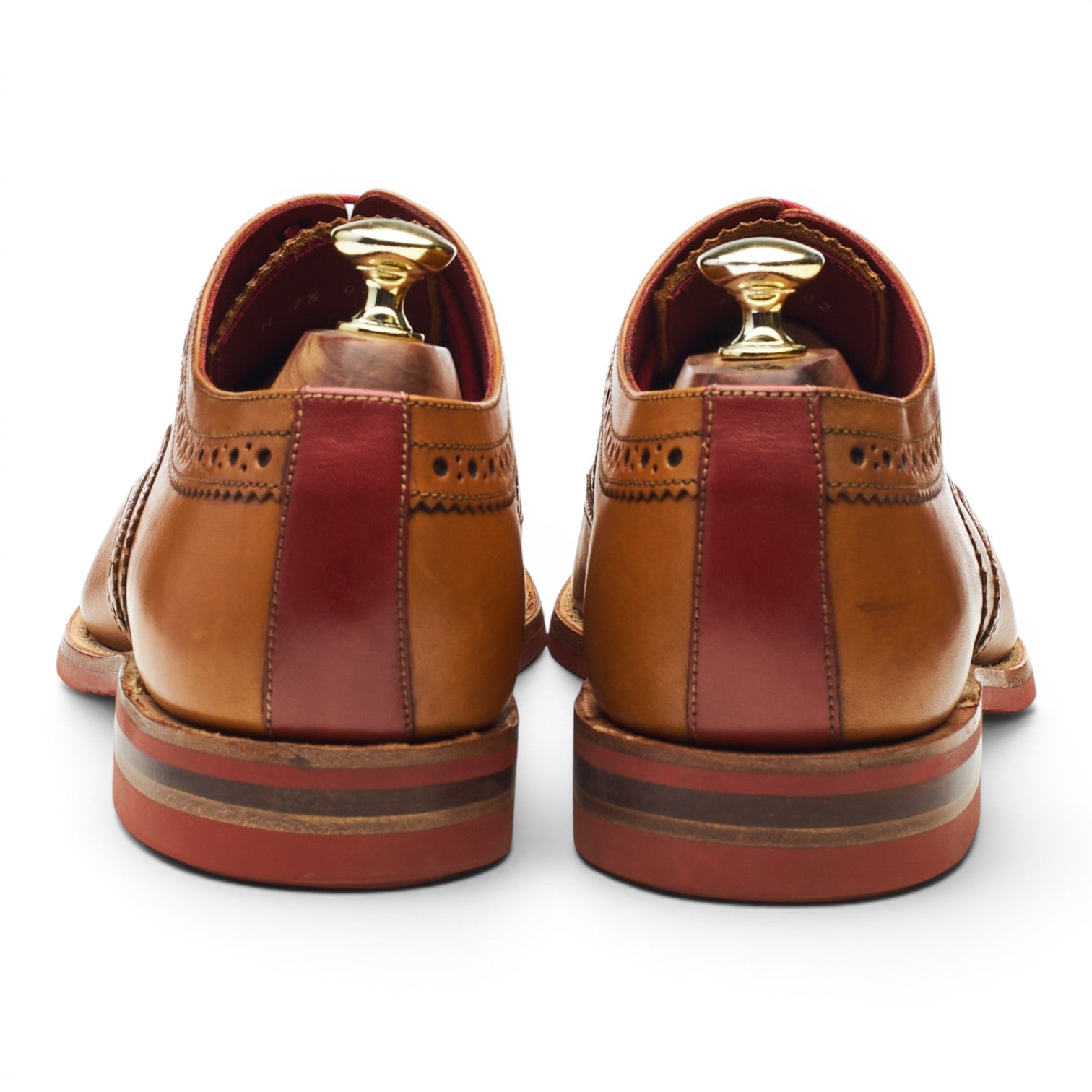 Herring Redbridge Oxford Brogue Cuir Tan 7.5