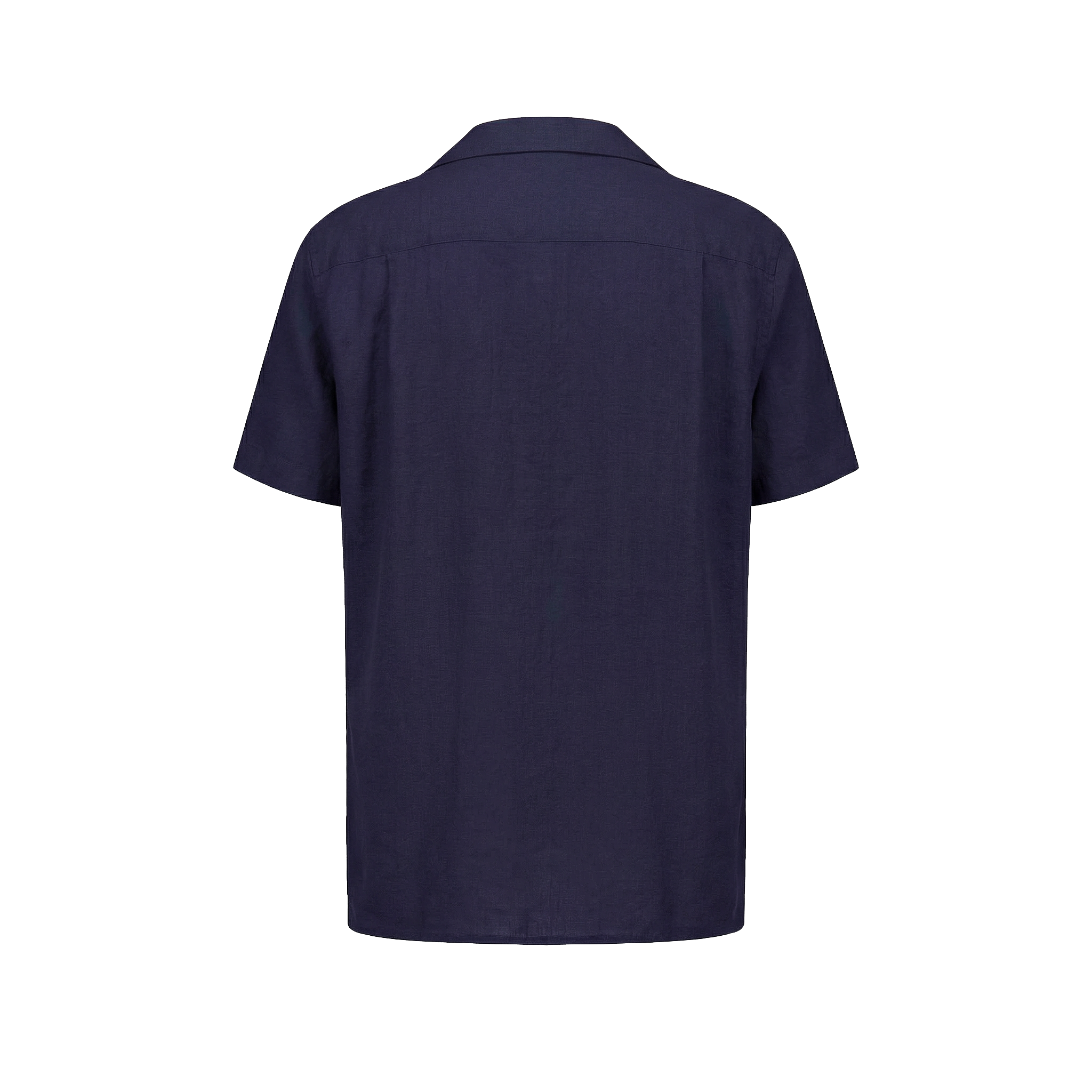 Rivieras Canaries chemise lin marine manches courtes