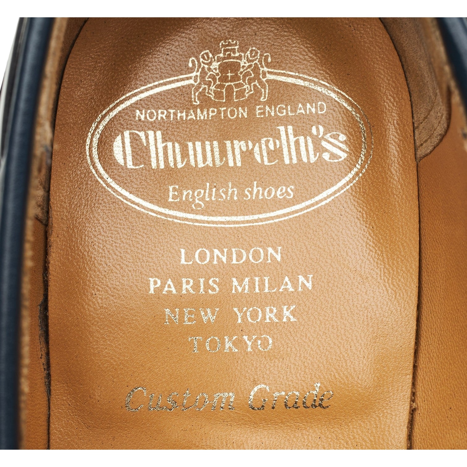 Church's Kingsley 2 mocassins cuir bleu marine UK 6