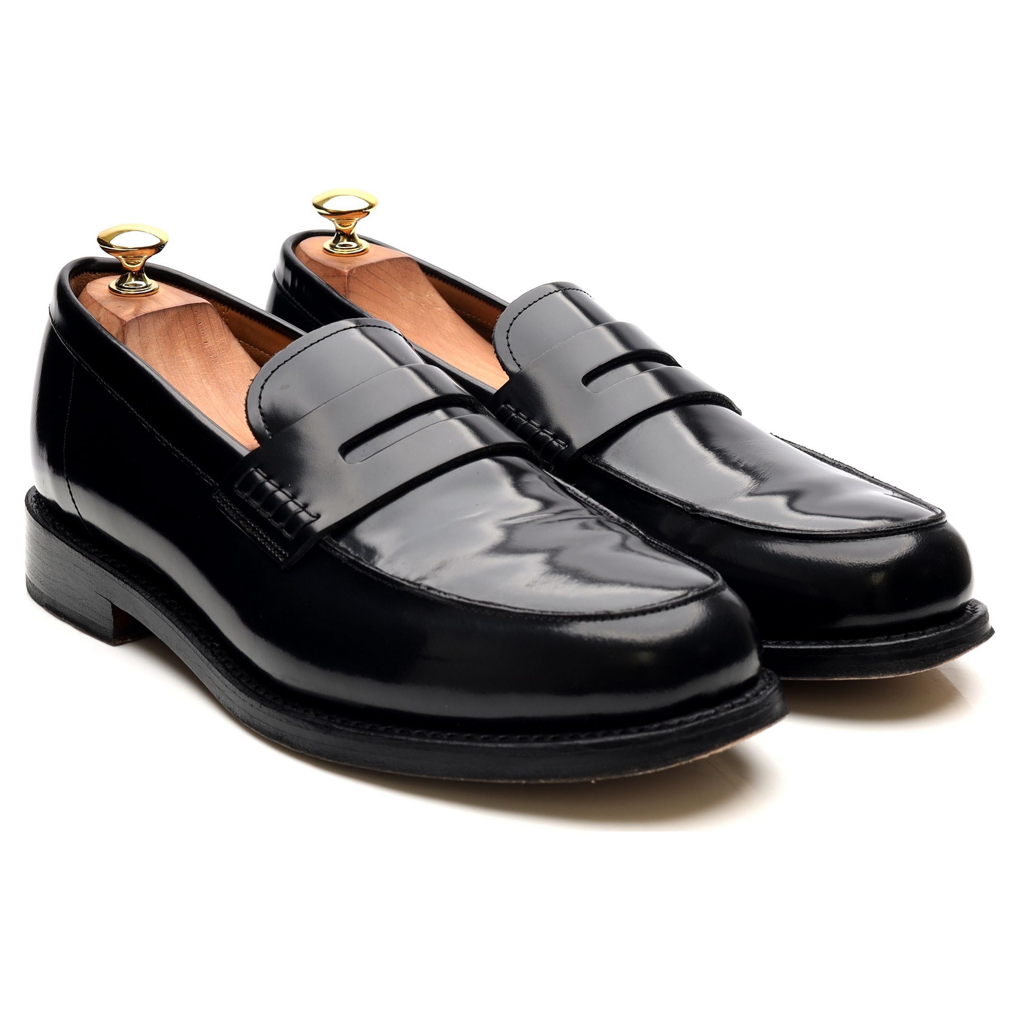 Grenson Jago mocassins cuir noir 10 été
