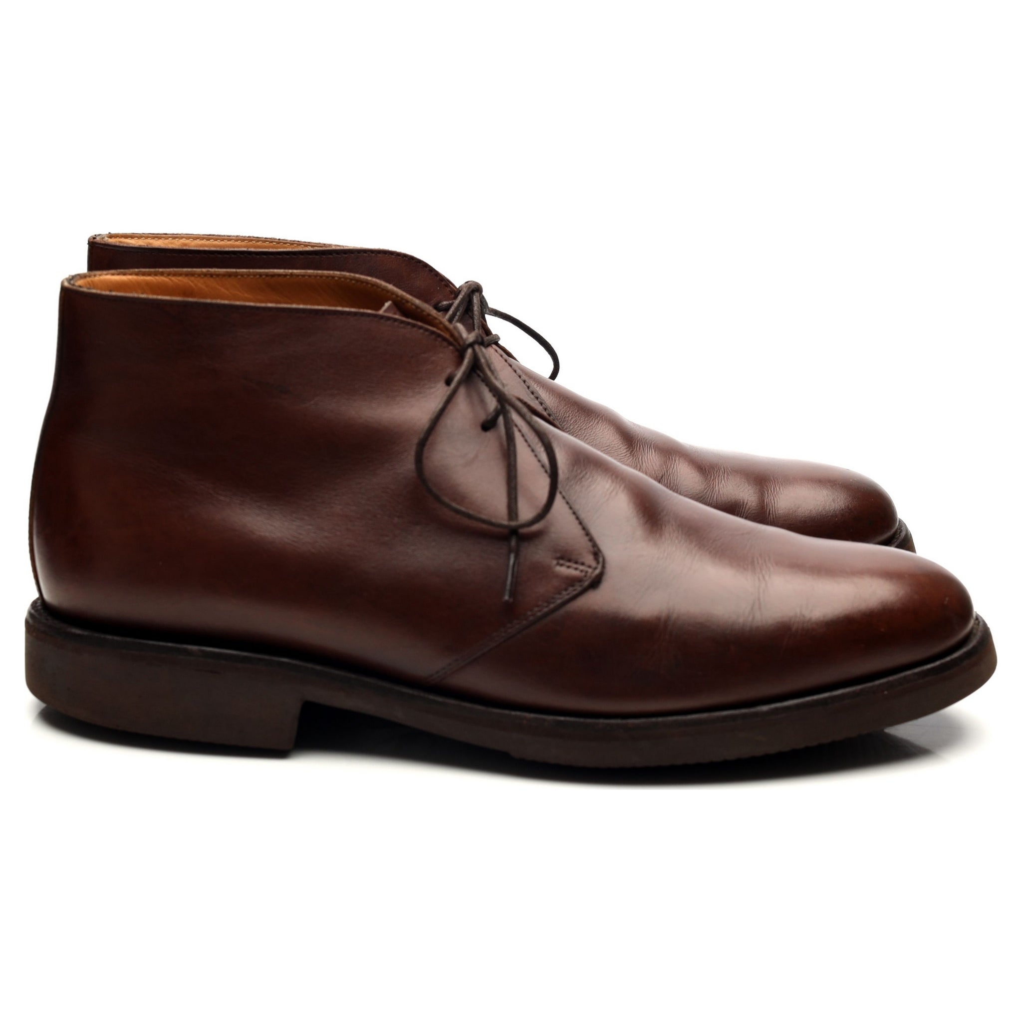 Barker 148726 bottines chukka cuir marron UK 8.5