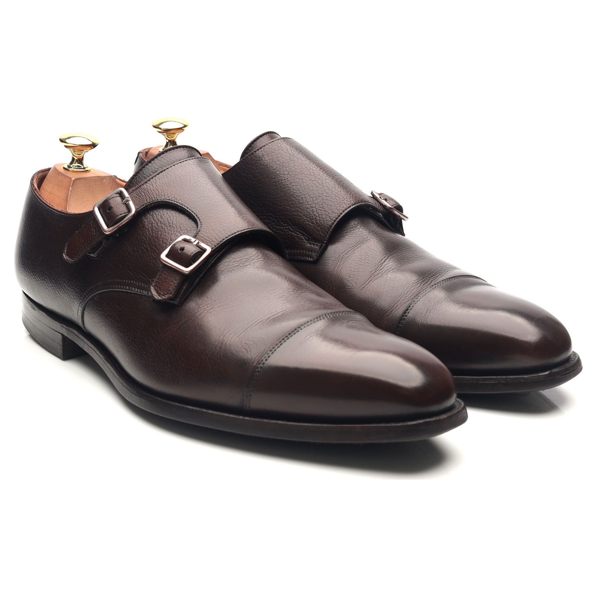 Crockett & Jones Lowndes double monk cuir marron UK 9.5