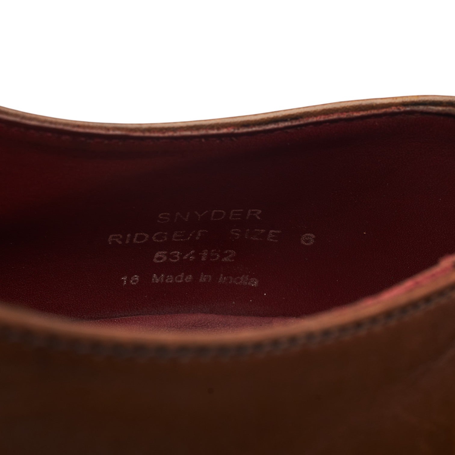 Loake Snyder oxford cuir marron UK 6