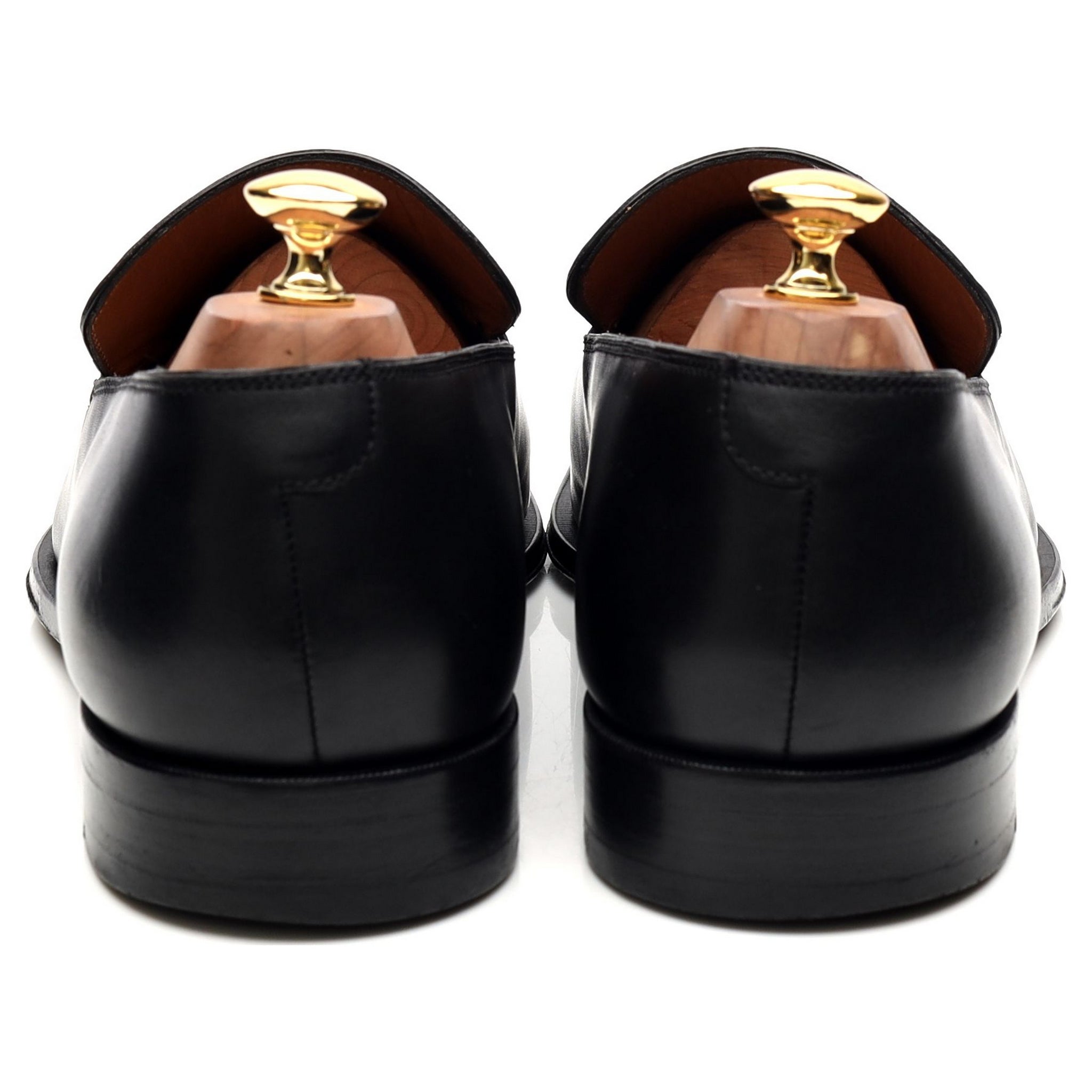Bally mocassins cuir noir pointure UK 8 EEE