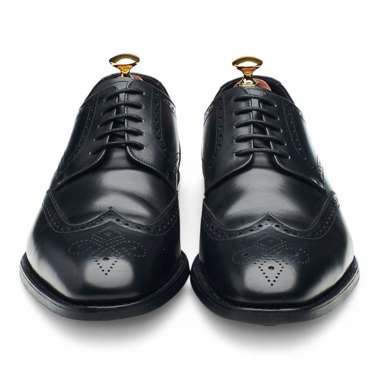 Loake 1880 Wembley derby brogues cuir noir UK 8.5 G