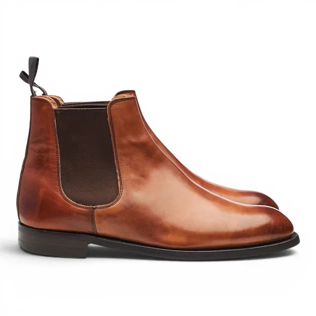 Ducker & Son Duc boots chelsea cuir marron UK 8.5