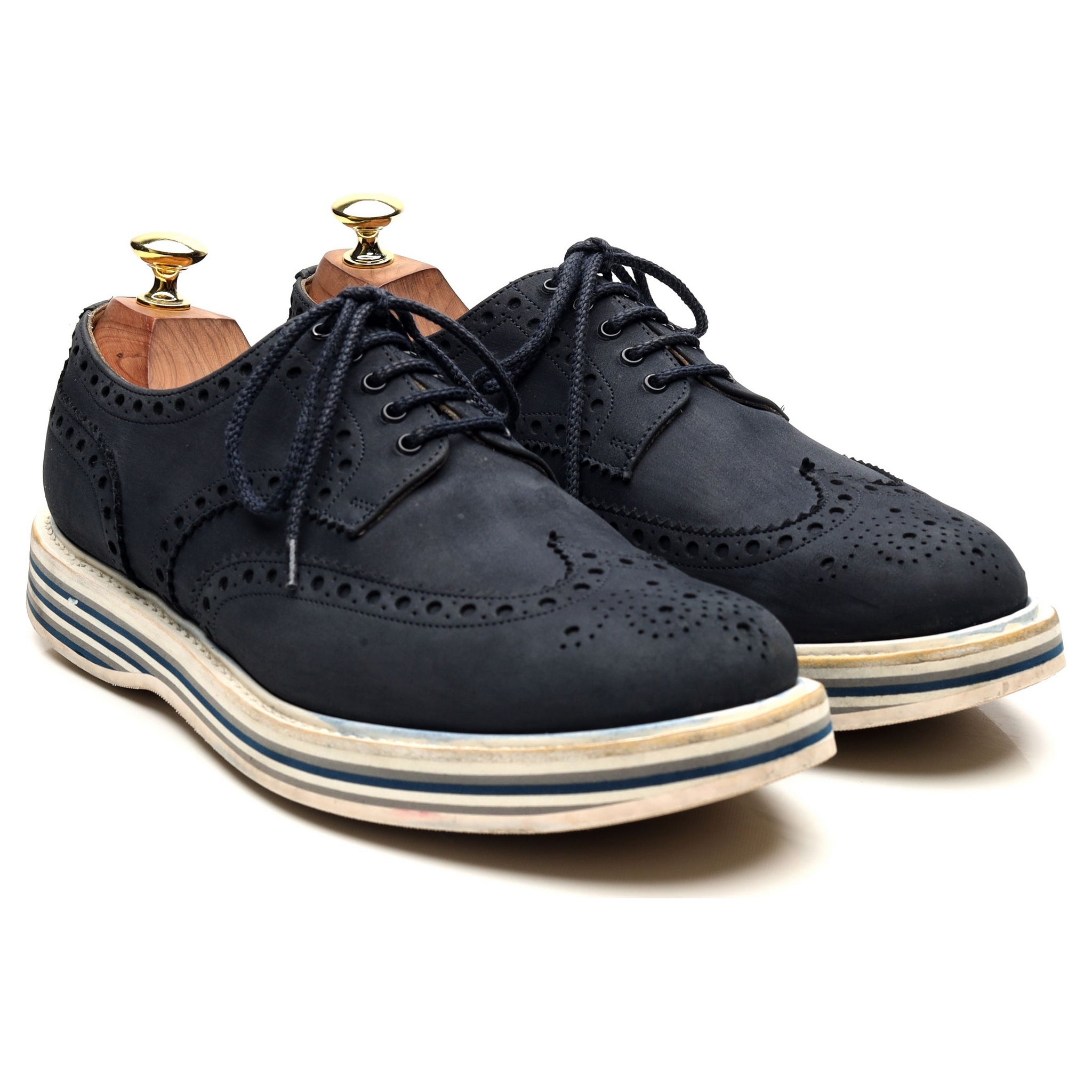 Church's Naburn 3 derby nubuck bleu pointure 7,5