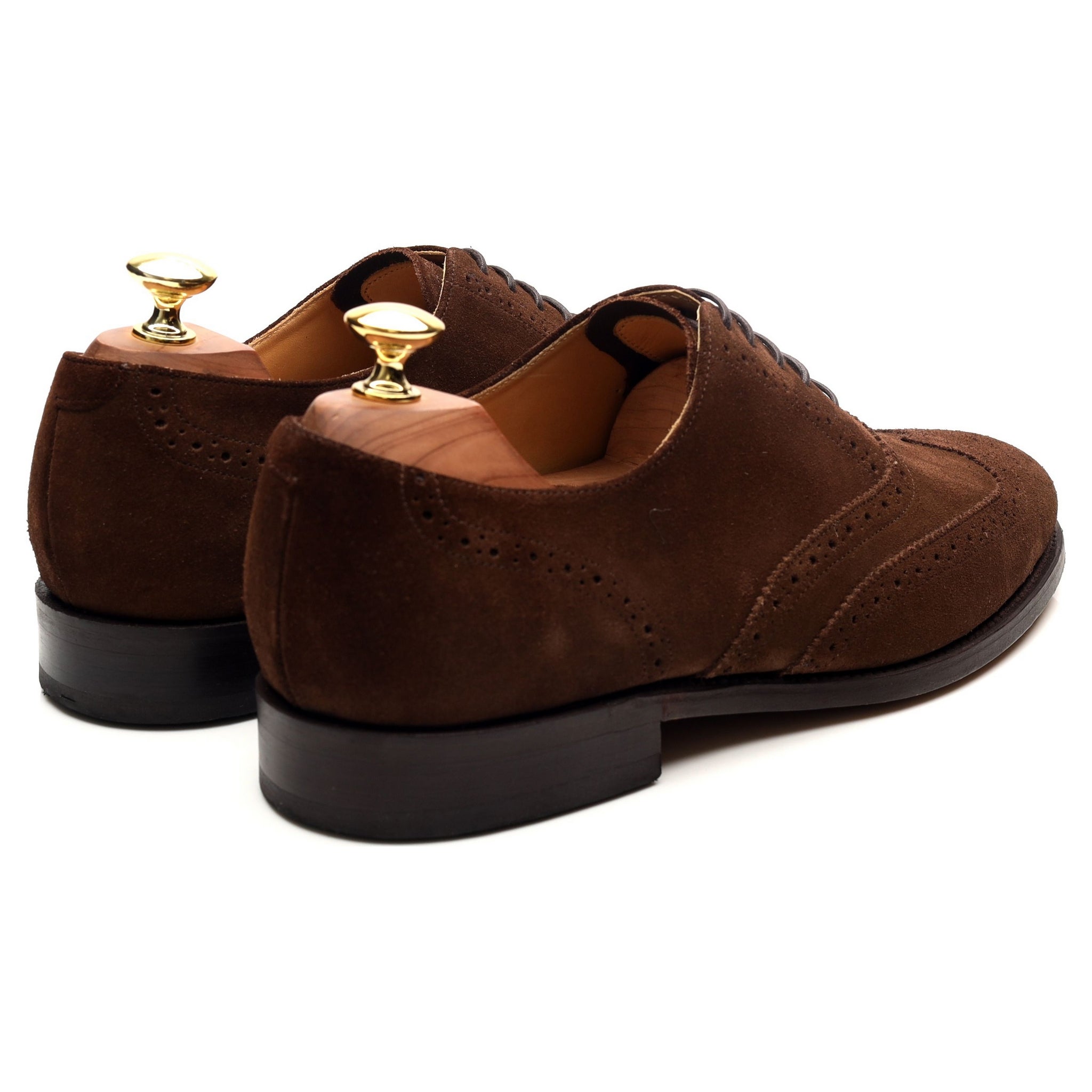 Barker Albert chaussures oxford daim marron UK 8