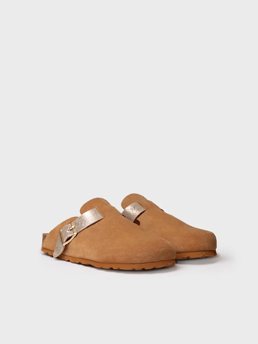 Toni Pons Gila-QT sabot femme daim camel