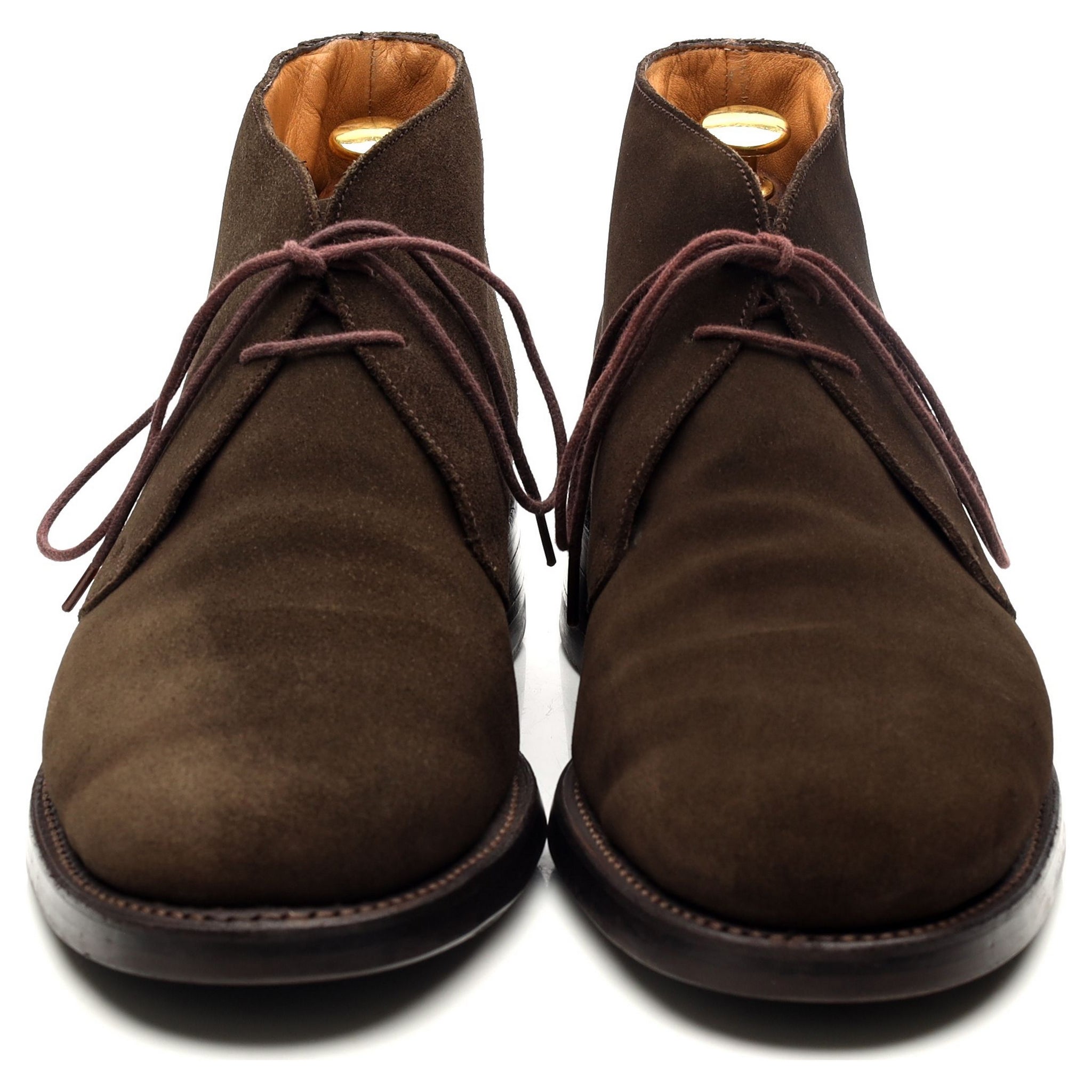 Barker bottines chukka daim vert olive UK 8,5