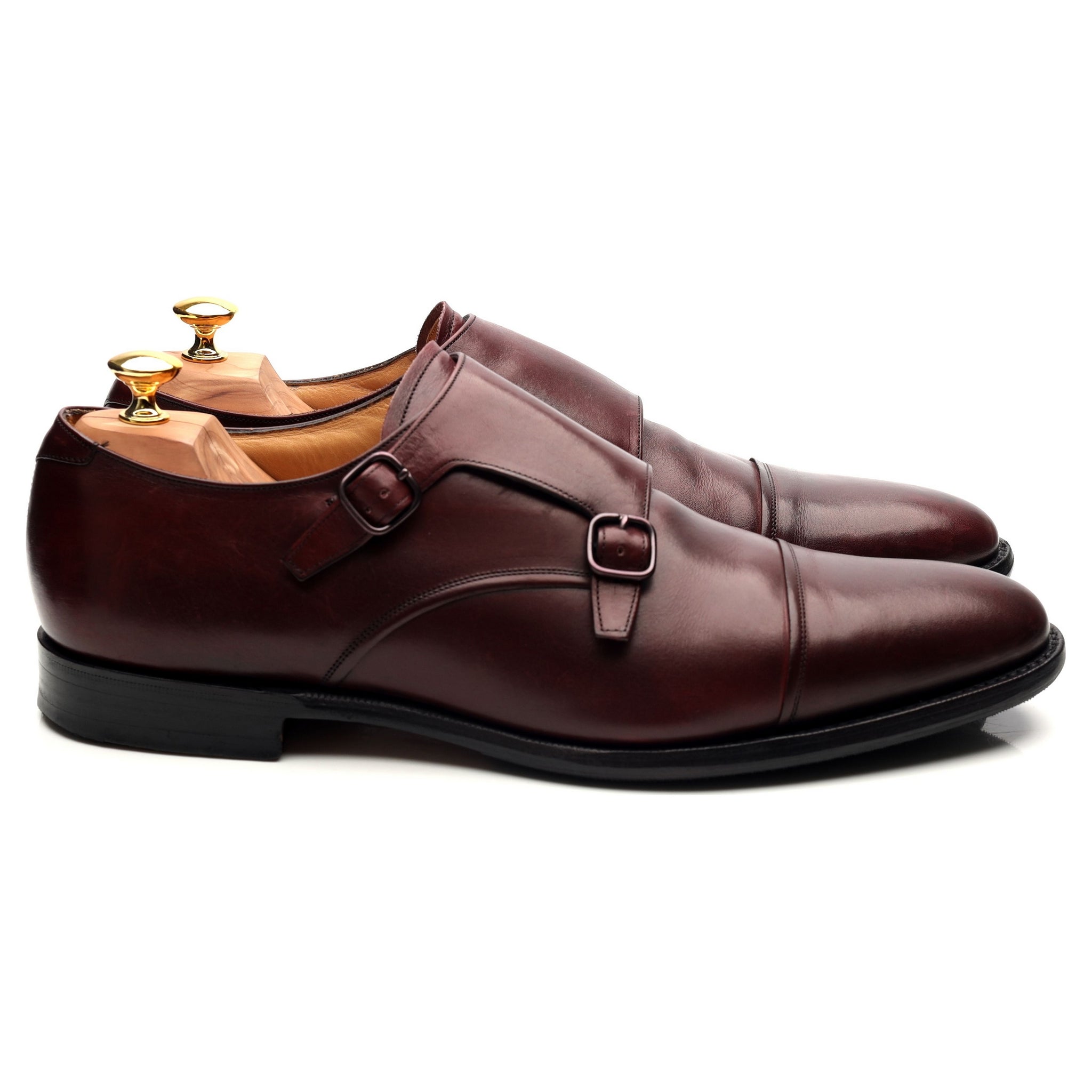 Church's Ledstone chaussures monk cuir bordeaux UK 11