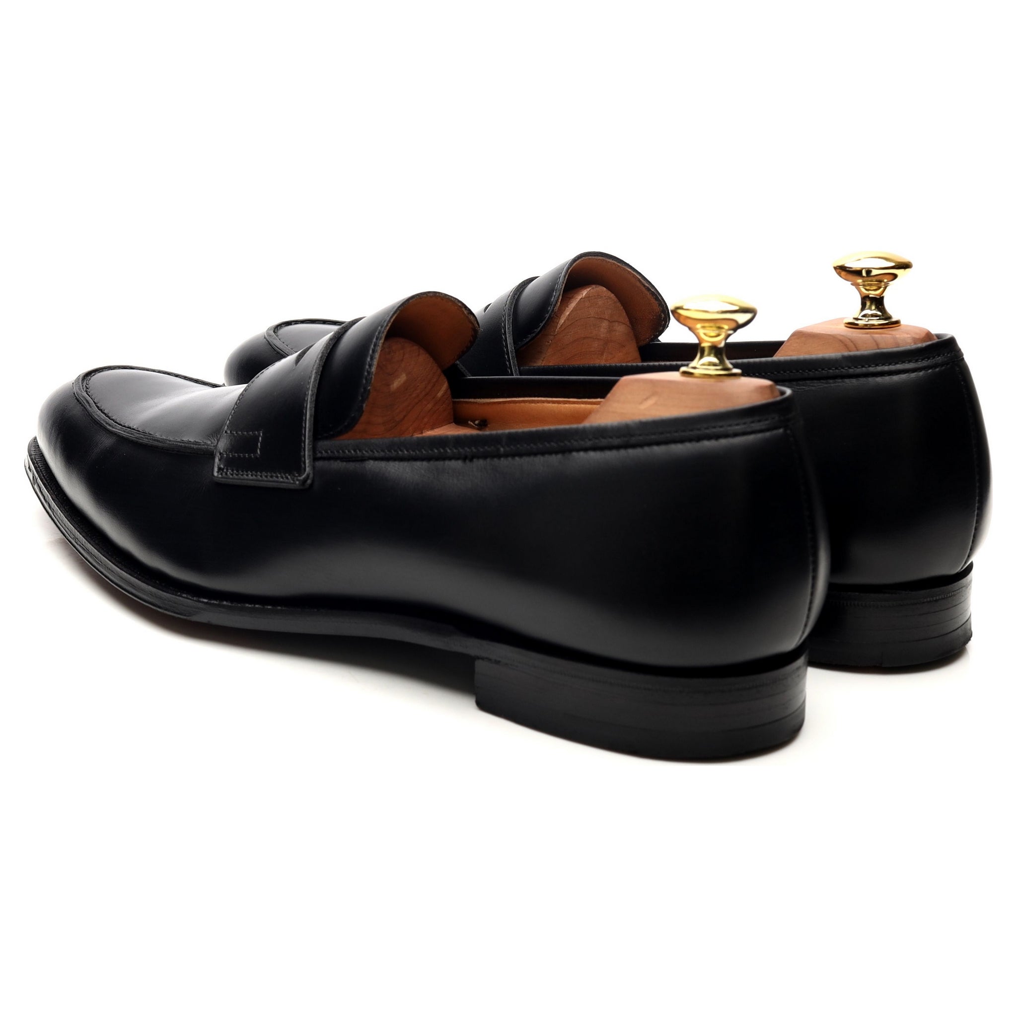 Crockett & Jones Crawford mocassins cuir noir UK 8,5