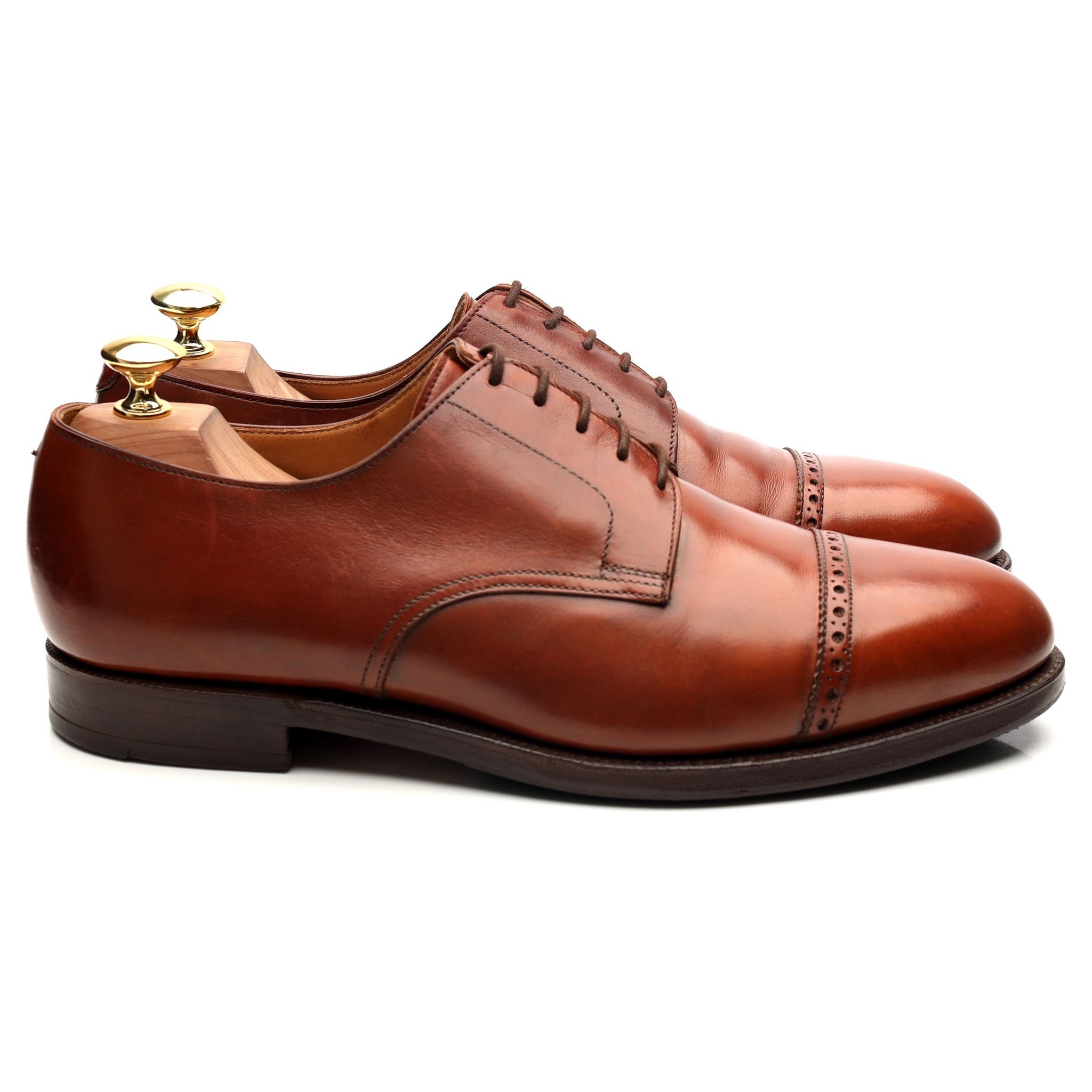Crockett & Jones Draycott derbies cuir marron clair 8,5 UK