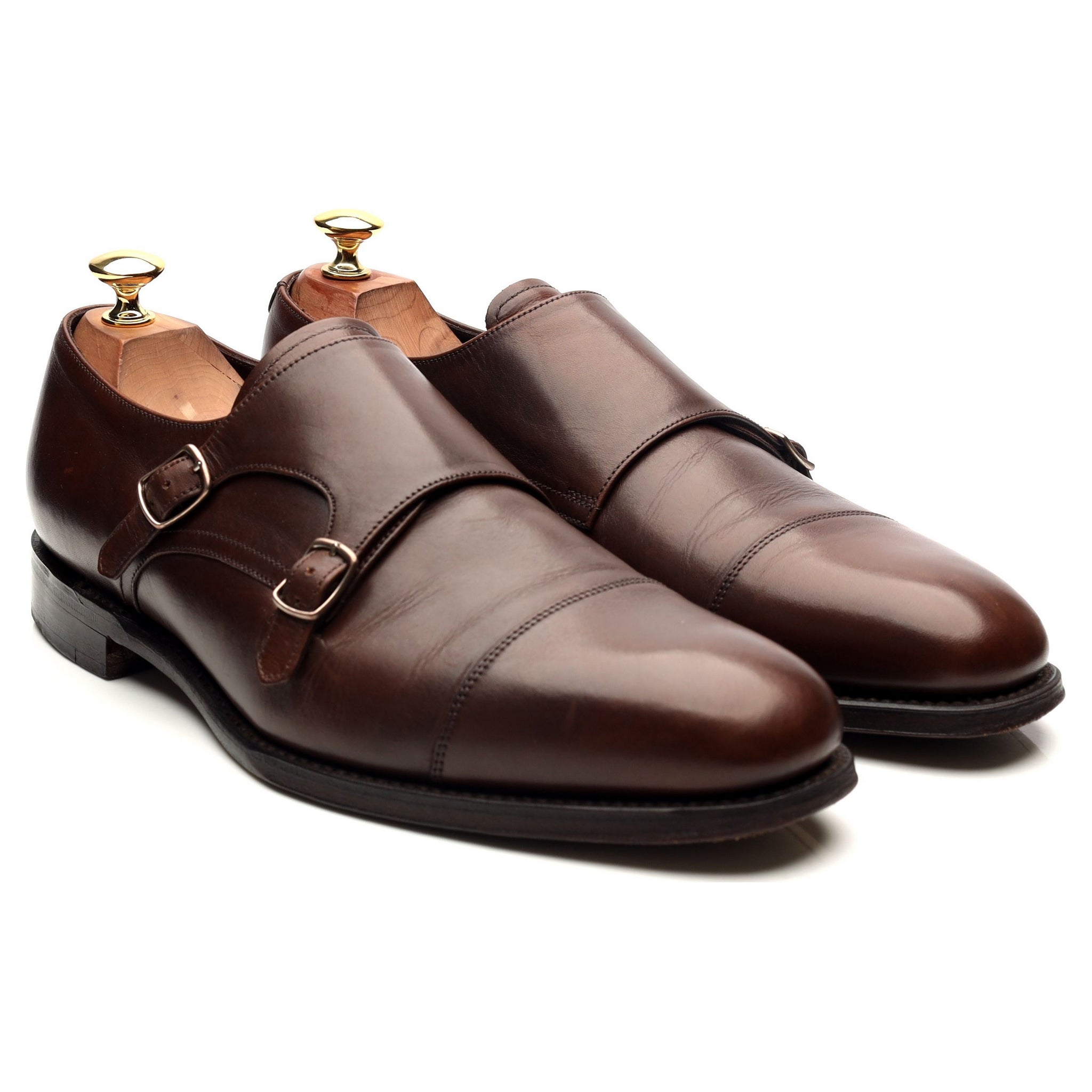 Loake 1880 Cannon monk strap daim marron UK 9